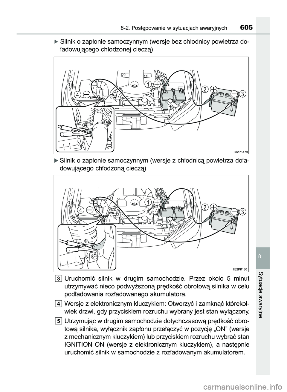 TOYOTA HILUX 2022  Instrukcja obsługi (in Polish) óSilnik o zap∏onie samoczynnym (wersje bez ch∏odnicy powietrza do-
∏adowujàcego ch∏odzonej cieczà)
óSilnik o zap∏onie samoczynnym (wersje z ch∏odnicà powietrza do∏a-
dowujàcego ch