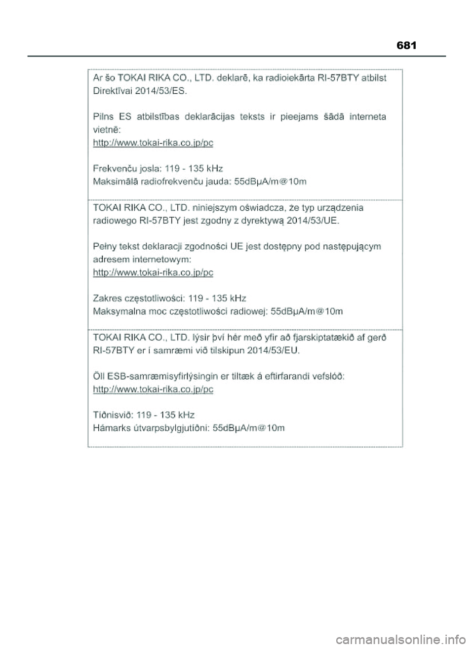 TOYOTA HILUX 2022 Instrukcja obsługi (in Polish) 681
47 Hilux OM0K513E 10/21/21 3:25 PM Page 681 (Black plate) TOYOTA HILUX 2022 Instrukcja obsługi (in Polish) 681
47 Hilux OM0K513E 10/21/21 3:25 PM Page 681 (Black plate)