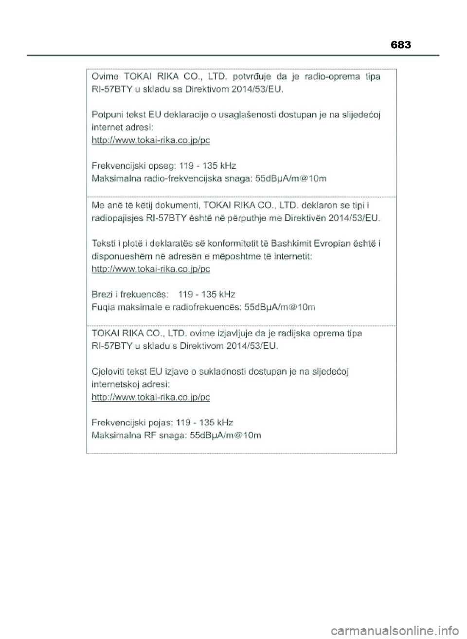 TOYOTA HILUX 2022 Instrukcja obsługi (in Polish) 683
47 Hilux OM0K513E 10/21/21 3:25 PM Page 683 (Black plate) TOYOTA HILUX 2022 Instrukcja obsługi (in Polish) 683
47 Hilux OM0K513E 10/21/21 3:25 PM Page 683 (Black plate)