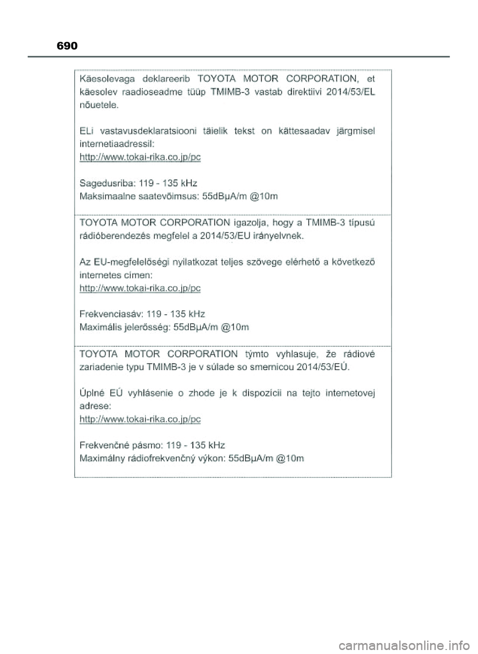 TOYOTA HILUX 2022 Instrukcja obsługi (in Polish) 690
47 Hilux OM0K513E 10/21/21 3:25 PM Page 690 (Black plate) TOYOTA HILUX 2022 Instrukcja obsługi (in Polish) 690
47 Hilux OM0K513E 10/21/21 3:25 PM Page 690 (Black plate)