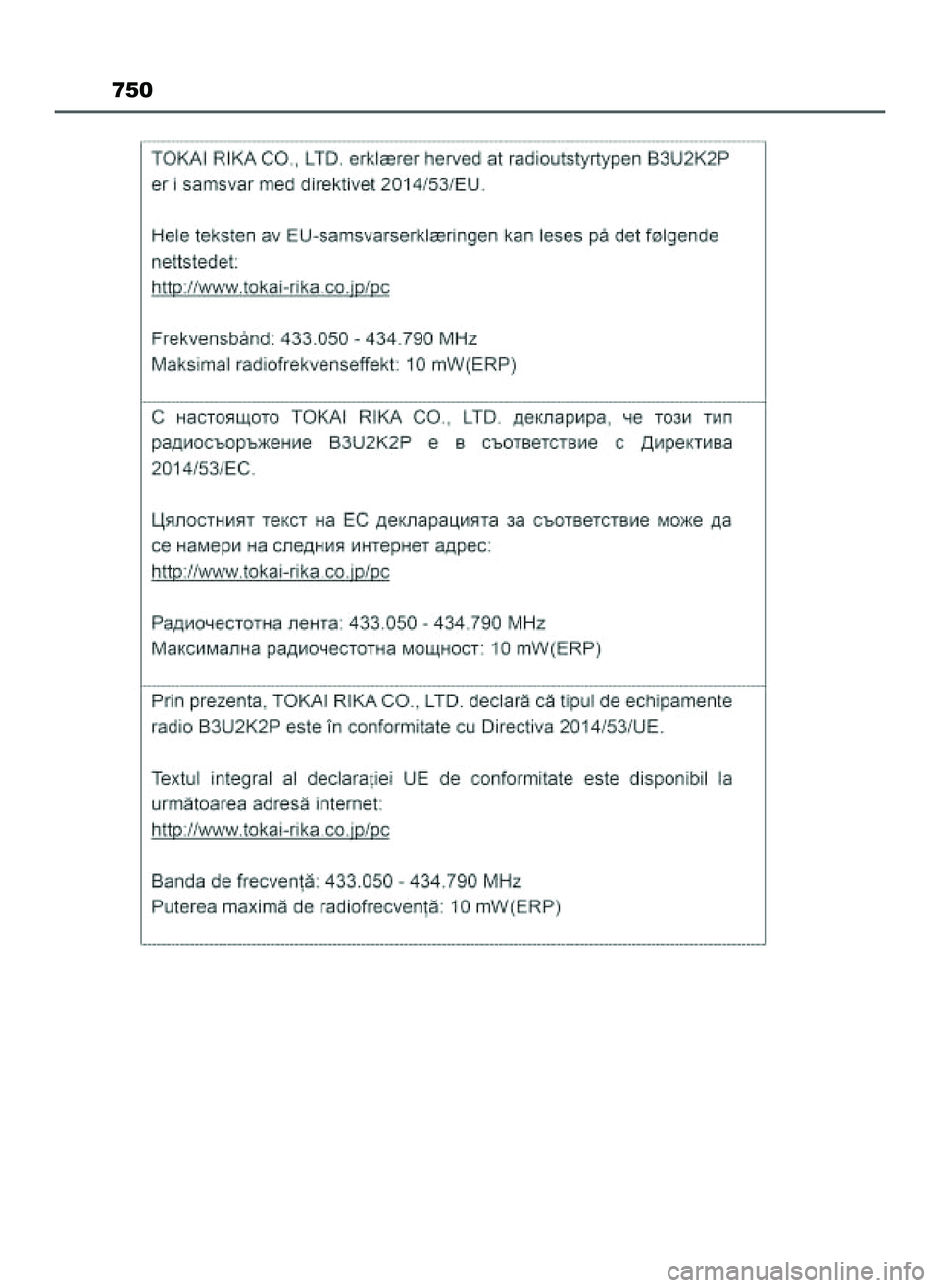 TOYOTA HILUX 2022 Instrukcja obsługi (in Polish) 750
47 Hilux OM0K513E 10/21/21 3:25 PM Page 750 (Black plate) TOYOTA HILUX 2022 Instrukcja obsługi (in Polish) 750
47 Hilux OM0K513E 10/21/21 3:25 PM Page 750 (Black plate)