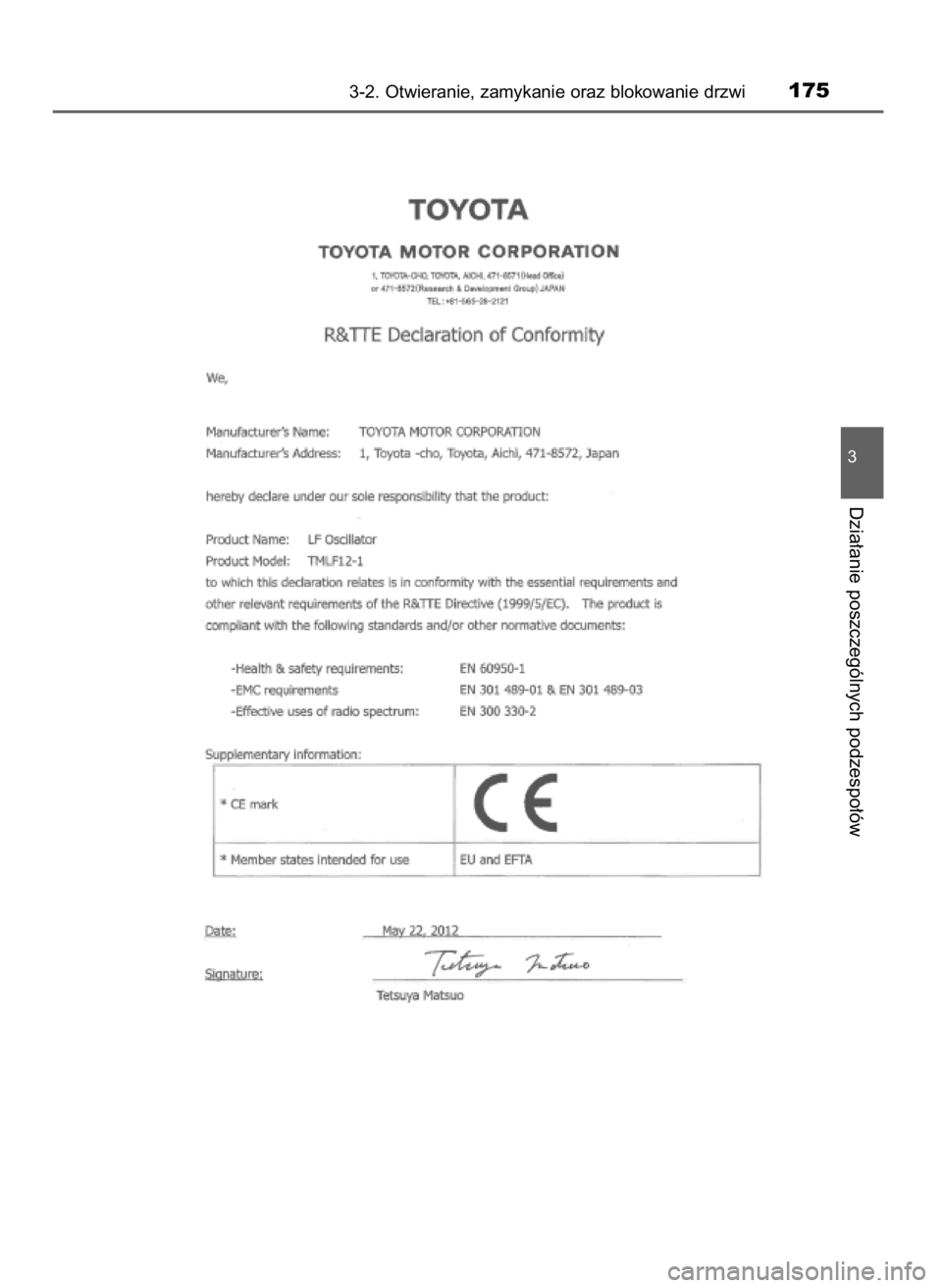 TOYOTA LAND CRUISER 2015  Instrukcja obsługi (in Polish) 3-2. Otwieranie, zamykanie oraz blokowanie drzwi175
3
Dzia∏anie poszczególnych podzespo∏ów
48 LC200 V8 OM60M95E  27/9/16  14:15  Page 175    (Black plate) 