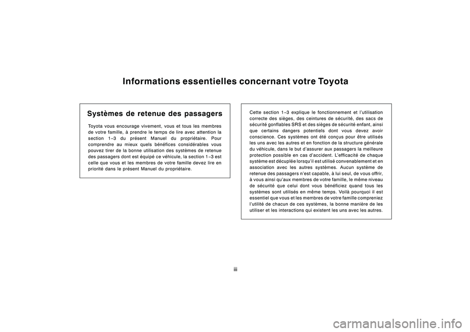 TOYOTA MATRIX 2008  Manuel du propriétaire (in French)  \b	
 \f
 

\b     
! " # $ # %&
 \b	 
\f\b

 

 \b	 
 \b	 
	 

	

 
 
  
