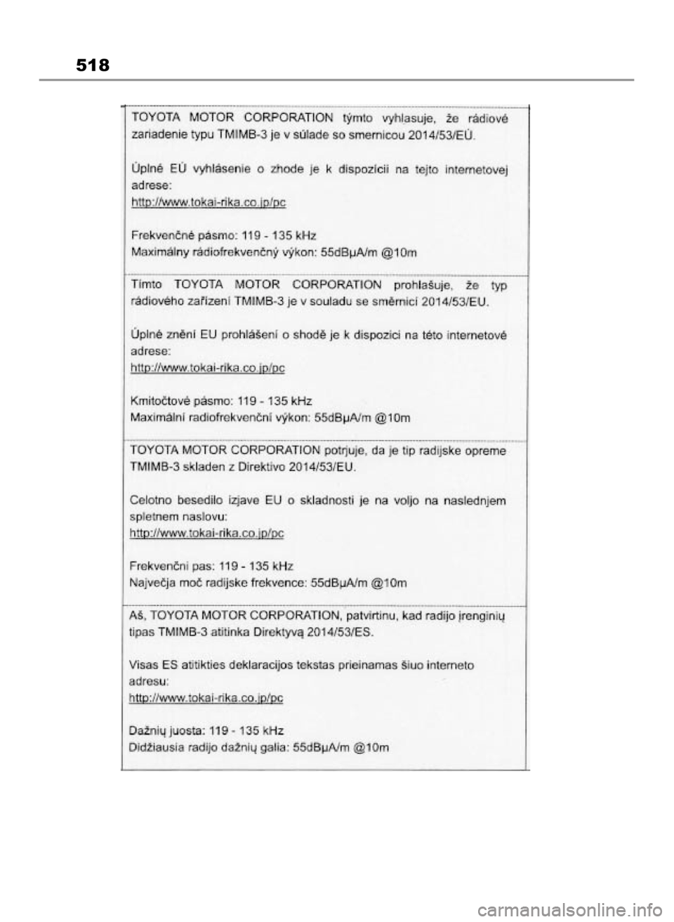 TOYOTA MIRAI 2022  Instrukcja obsługi (in Polish) 518
49 Mirai_OM9A561E  1/9/23  3:16 PM  Page 518 