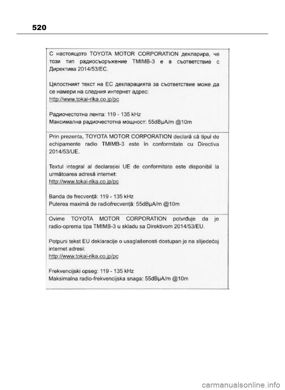 TOYOTA MIRAI 2022 Instrukcja obsługi (in Polish) 520
49 Mirai_OM9A561E 1/9/23 3:16 PM Page 520 TOYOTA MIRAI 2022 Instrukcja obsługi (in Polish) 520
49 Mirai_OM9A561E 1/9/23 3:16 PM Page 520