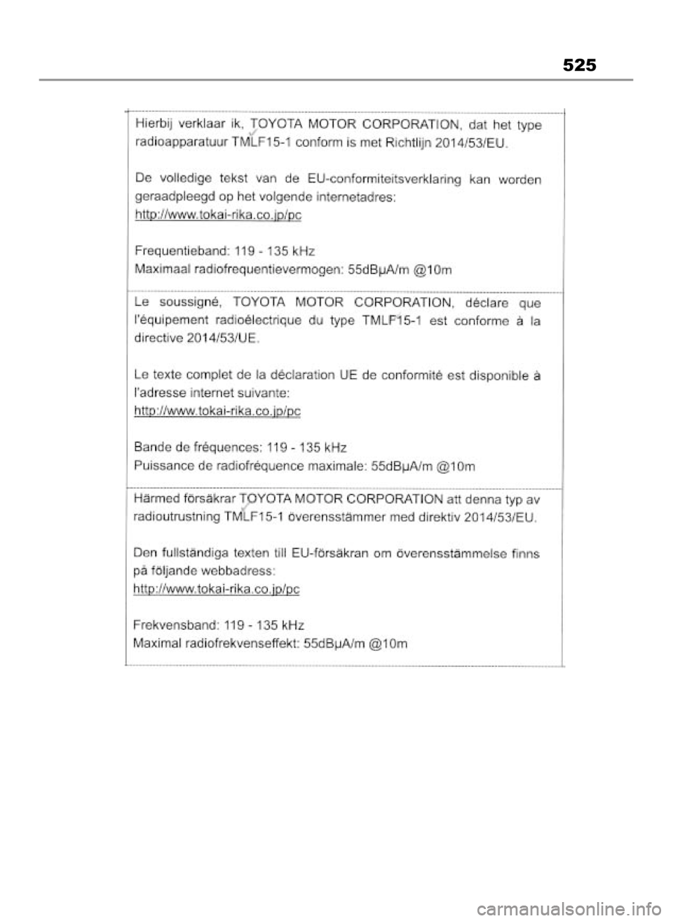 TOYOTA MIRAI 2022 Instrukcja obsługi (in Polish) 525
49 Mirai_OM9A561E 1/9/23 3:16 PM Page 525 TOYOTA MIRAI 2022 Instrukcja obsługi (in Polish) 525
49 Mirai_OM9A561E 1/9/23 3:16 PM Page 525