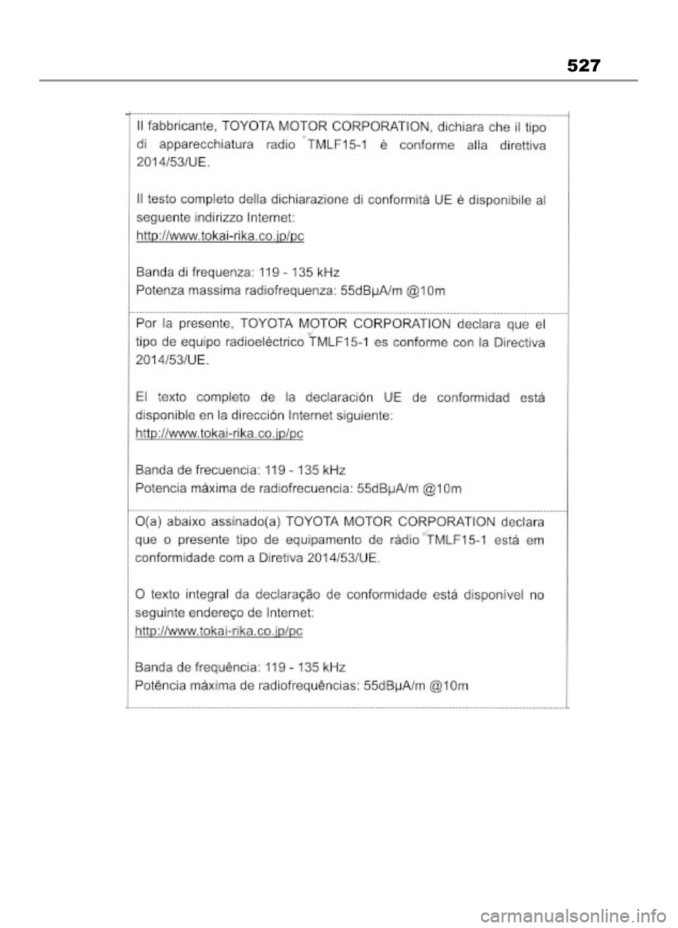 TOYOTA MIRAI 2022 Instrukcja obsługi (in Polish) 527
49 Mirai_OM9A561E 1/9/23 3:16 PM Page 527 TOYOTA MIRAI 2022 Instrukcja obsługi (in Polish) 527
49 Mirai_OM9A561E 1/9/23 3:16 PM Page 527