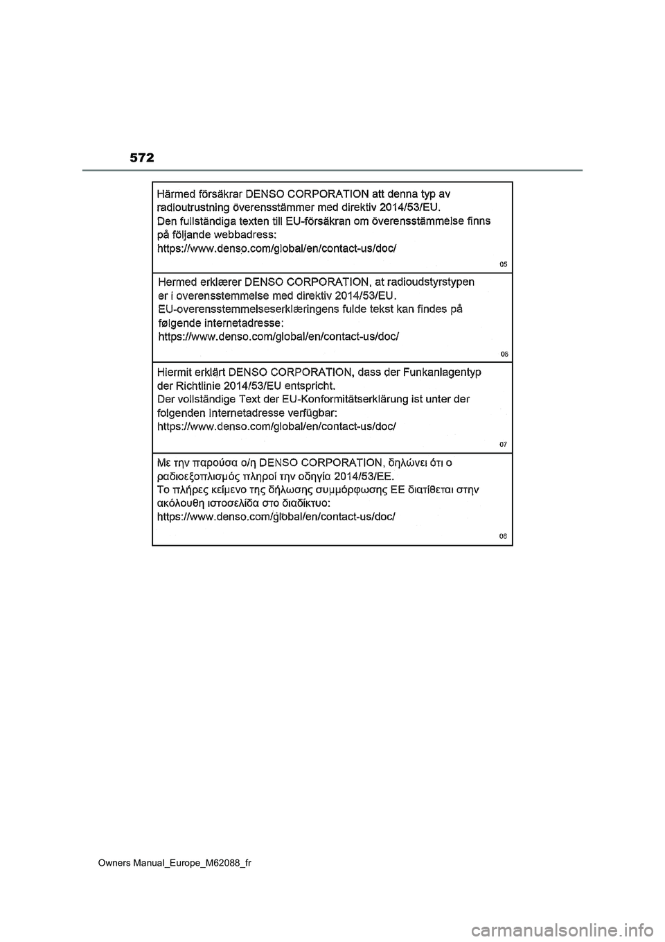 TOYOTA MIRAI 2022  Manuel du propriétaire (in French) 572
Owners Manual_Europe_M62088_fr 