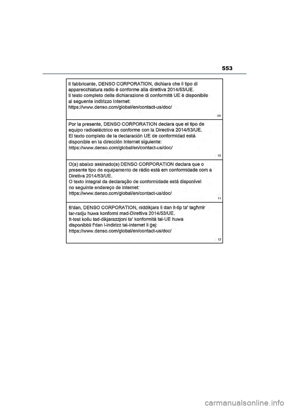 TOYOTA MIRAI 2022  Instructieboekje (in Dutch) 553
Handleiding_Europa_M62060_nl
MIRAI_OM_Europe_OM62060E.book  Page 553  Thursday, July 15, 2021  1:59 PM 