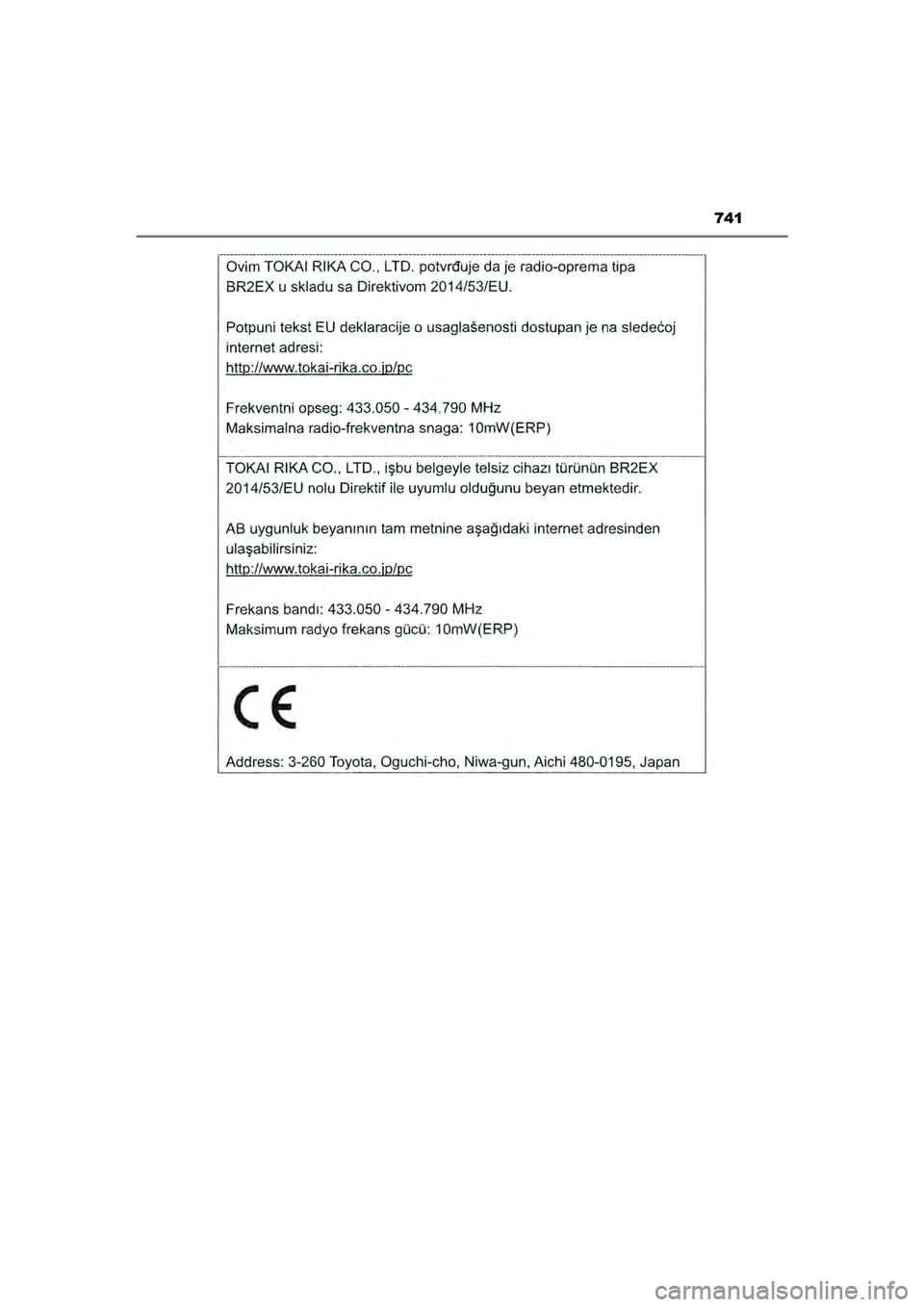 TOYOTA PRIUS 2022 Instructieboekje (in Dutch) 741
PRIUS_OM_OM47F03E_(EE)
PRIUS_OM_OM47F03E_(EE).book Page 741 Thursday, May 6, 2021 12:21 PM TOYOTA PRIUS 2022 Instructieboekje (in Dutch) 741
PRIUS_OM_OM47F03E_(EE)
PRIUS_OM_OM47F03E_(EE).book Page 741 Thursday, May 6, 2021 12:21 PM