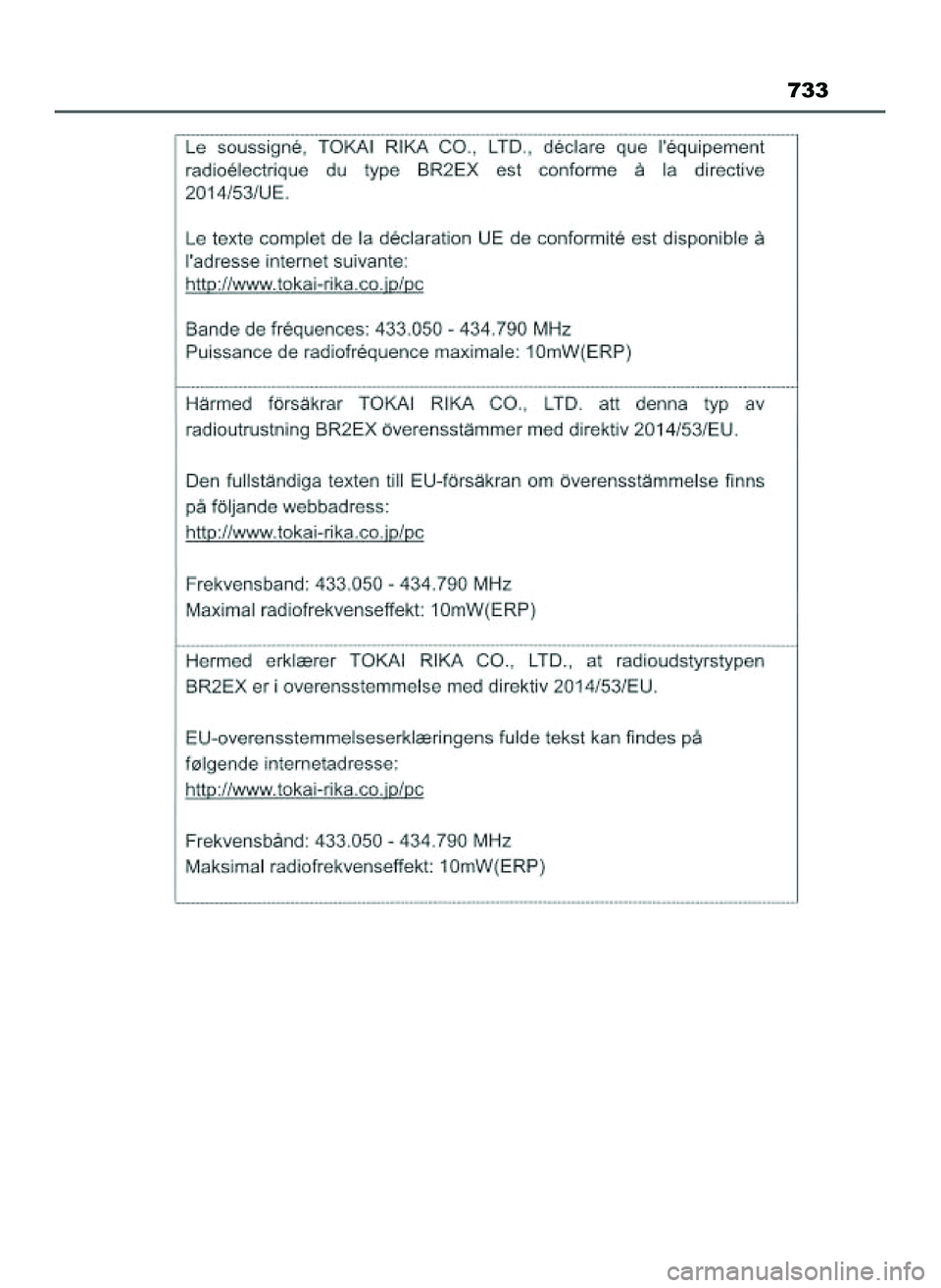 TOYOTA PRIUS 2022 Instrukcja obsługi (in Polish) 733
21 PRIUS OM47F03E 6/22/21 8:38 AM Page 733 (Black plate) TOYOTA PRIUS 2022 Instrukcja obsługi (in Polish) 733
21 PRIUS OM47F03E 6/22/21 8:38 AM Page 733 (Black plate)