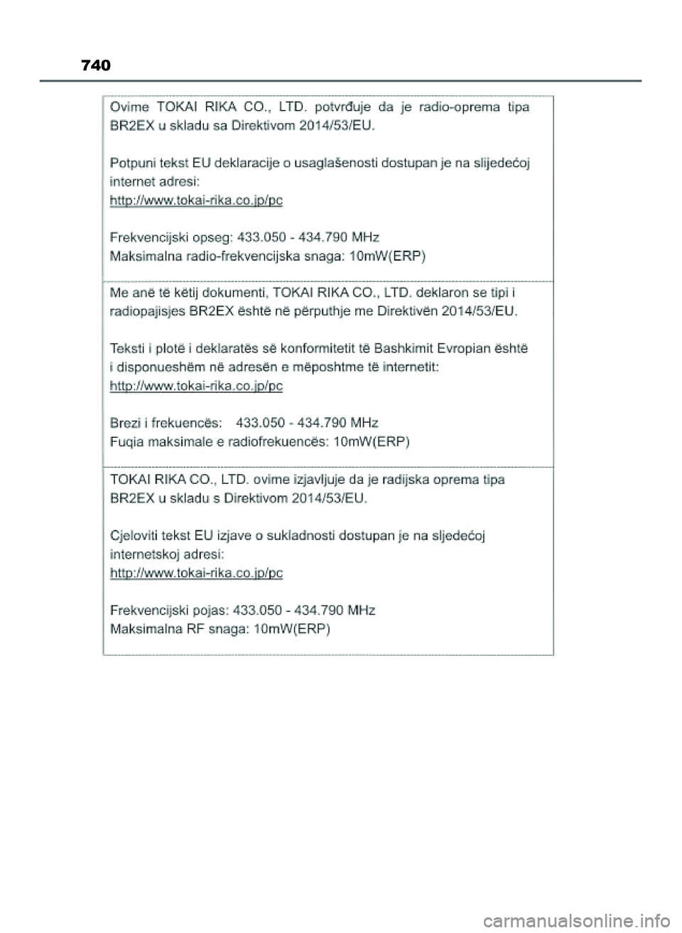 TOYOTA PRIUS 2022 Instrukcja obsługi (in Polish) 740
21 PRIUS OM47F03E 6/22/21 8:38 AM Page 740 (Black plate) TOYOTA PRIUS 2022 Instrukcja obsługi (in Polish) 740
21 PRIUS OM47F03E 6/22/21 8:38 AM Page 740 (Black plate)