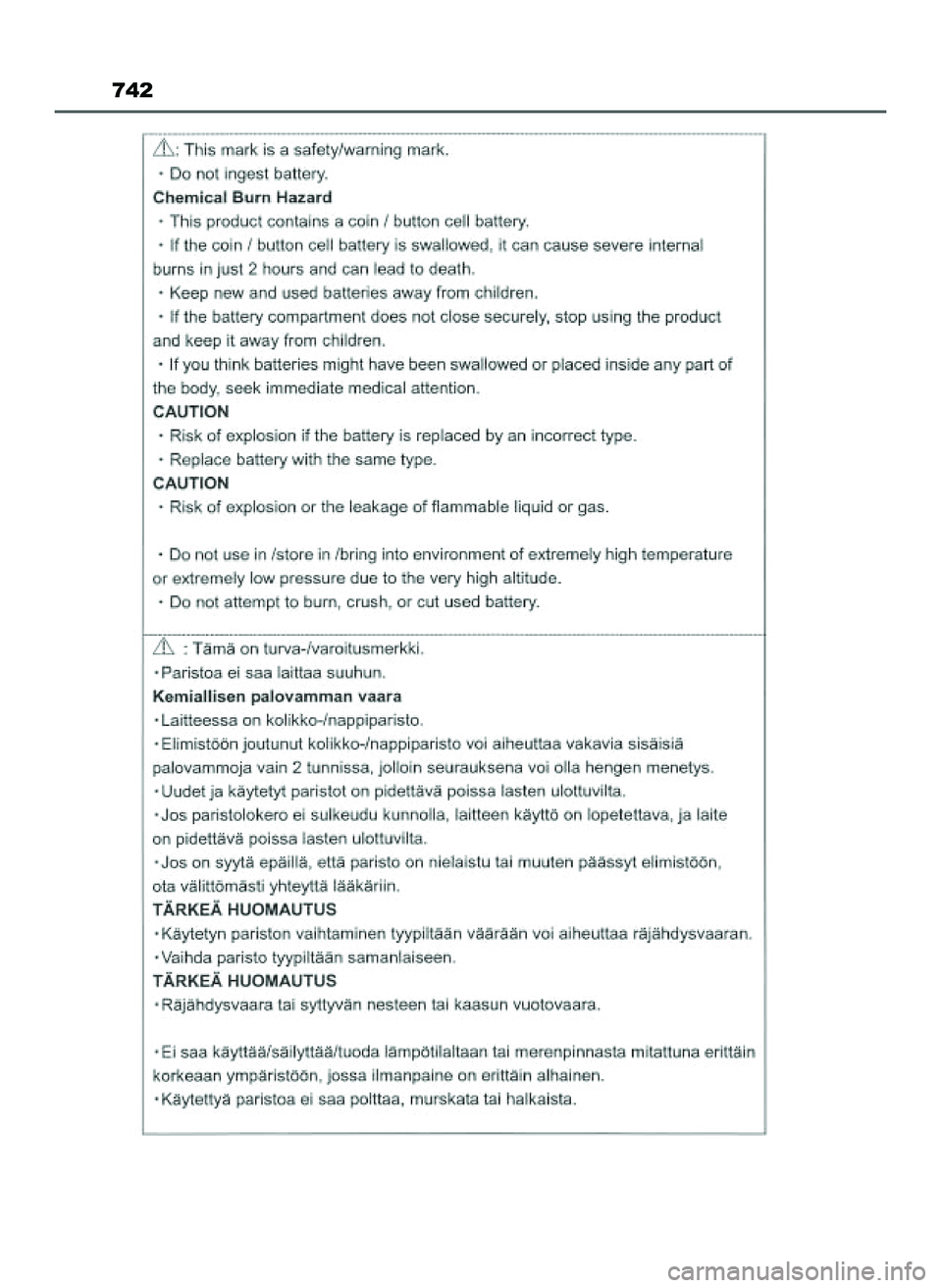 TOYOTA PRIUS 2022 Instrukcja obsługi (in Polish) 742
21 PRIUS OM47F03E 6/22/21 8:38 AM Page 742 (Black plate) TOYOTA PRIUS 2022 Instrukcja obsługi (in Polish) 742
21 PRIUS OM47F03E 6/22/21 8:38 AM Page 742 (Black plate)
