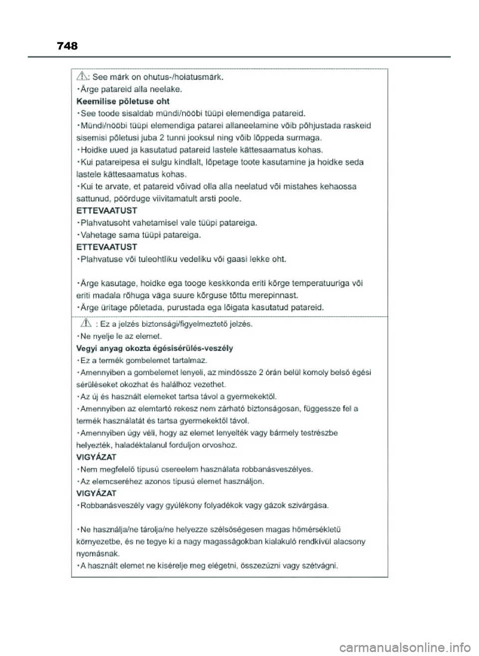 TOYOTA PRIUS 2022 Instrukcja obsługi (in Polish) 748
21 PRIUS OM47F03E 6/22/21 8:38 AM Page 748 (Black plate) TOYOTA PRIUS 2022 Instrukcja obsługi (in Polish) 748
21 PRIUS OM47F03E 6/22/21 8:38 AM Page 748 (Black plate)