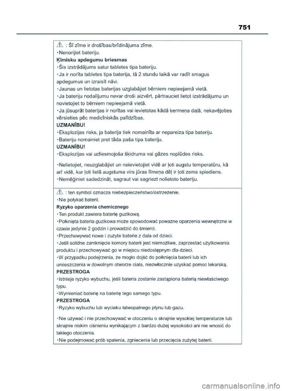 TOYOTA PRIUS 2022 Instrukcja obsługi (in Polish) 751
21 PRIUS OM47F03E 6/22/21 8:38 AM Page 751 (Black plate) TOYOTA PRIUS 2022 Instrukcja obsługi (in Polish) 751
21 PRIUS OM47F03E 6/22/21 8:38 AM Page 751 (Black plate)