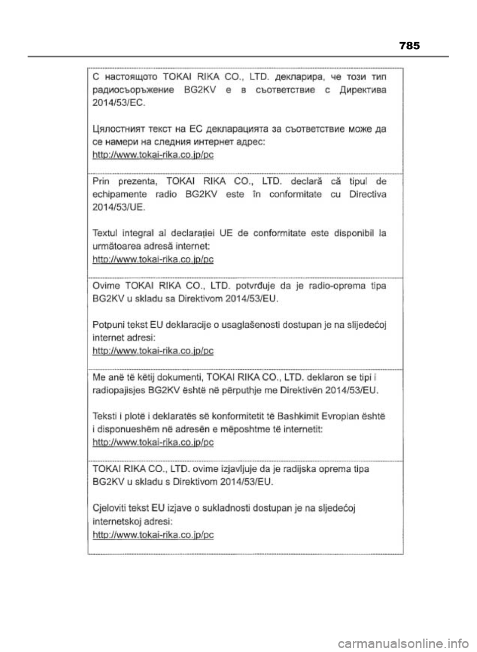 TOYOTA PRIUS PLUG-IN HYBRID 2023 Instrukcja obsługi (in Polish) 785
28 Prius Plug-in HV OM47F38E 8/23/22 10:57 AM Page 785 (Black plate) TOYOTA PRIUS PLUG-IN HYBRID 2023 Instrukcja obsługi (in Polish) 785
28 Prius Plug-in HV OM47F38E 8/23/22 10:57 AM Page 785 (Black plate)