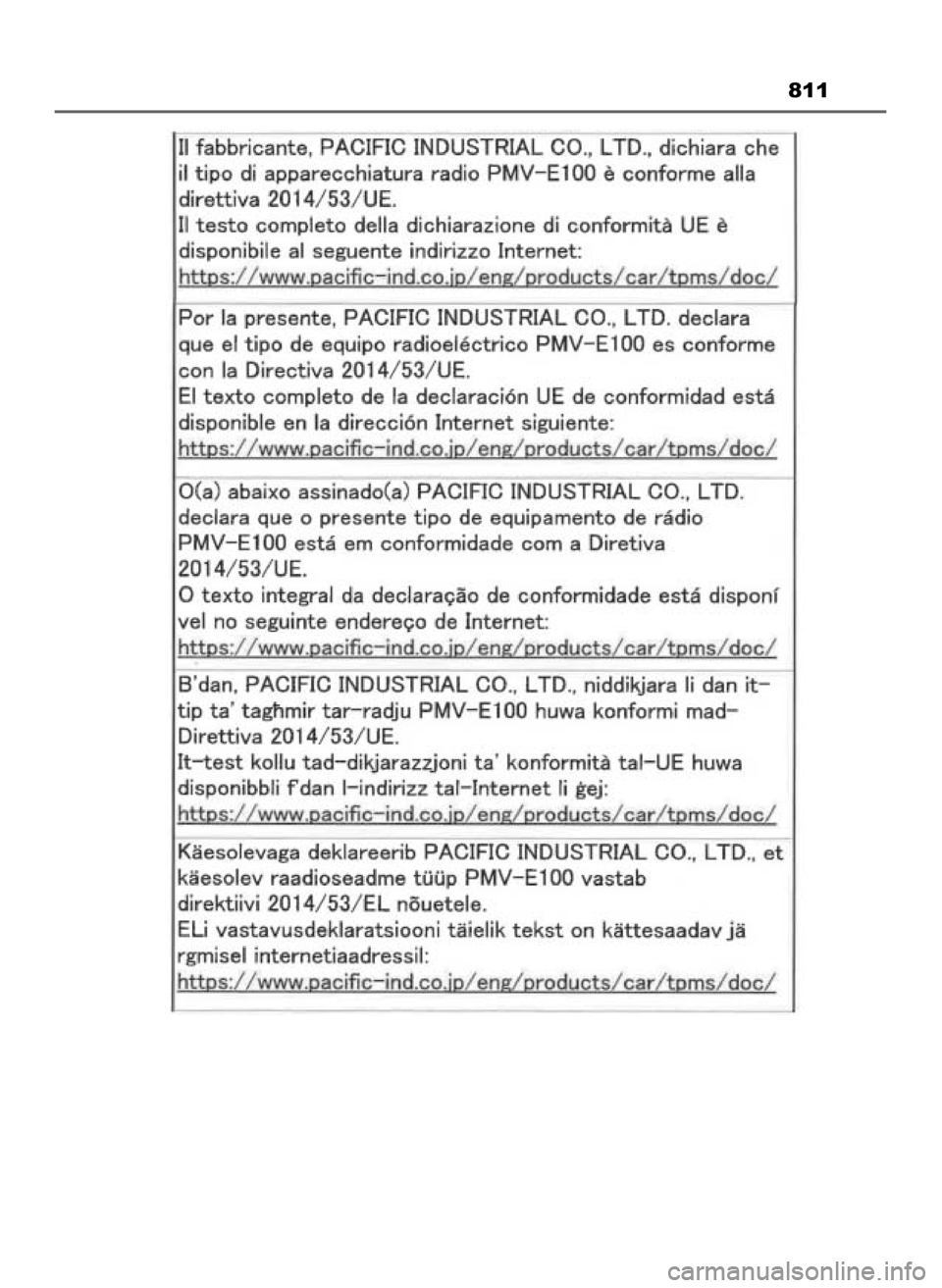 TOYOTA PRIUS PLUG-IN HYBRID 2023 Instrukcja obsługi (in Polish) 811
28 Prius Plug-in HV OM47F38E 8/23/22 10:57 AM Page 811 (Black plate) TOYOTA PRIUS PLUG-IN HYBRID 2023 Instrukcja obsługi (in Polish) 811
28 Prius Plug-in HV OM47F38E 8/23/22 10:57 AM Page 811 (Black plate)