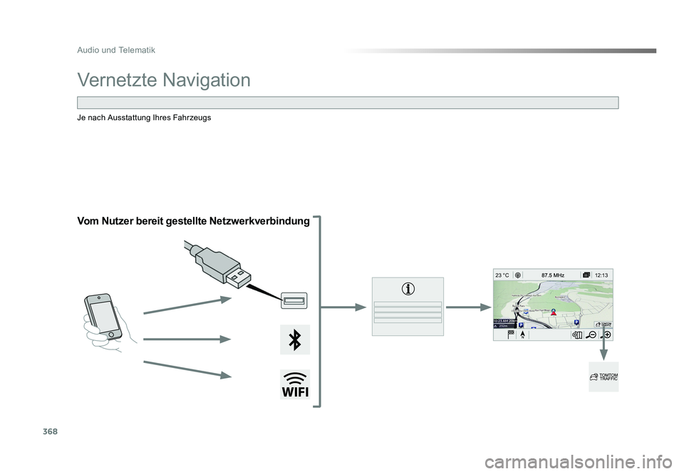 TOYOTA PROACE 2016 Betriebsanleitungen (in German) 368
12:13
23 °C
Audio und Telematik
Jumpy_de_Chap10b_NAC-1_ed01-2016
Vernetzte Navigation
Vom Nutzer bereit gestellte Netzwerkverbindung
Je nach Ausstattung Ihres Fahrzeugs
Proace_de.indb 36822/07/ TOYOTA PROACE 2016 Betriebsanleitungen (in German) 368
12:13
23 °C
Audio und Telematik
Jumpy_de_Chap10b_NAC-1_ed01-2016
Vernetzte Navigation
Vom Nutzer bereit gestellte Netzwerkverbindung
Je nach Ausstattung Ihres Fahrzeugs
Proace_de.indb 36822/07/