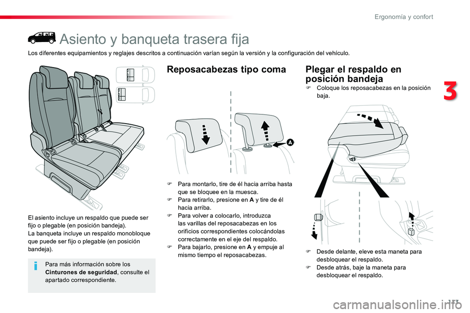 TOYOTA PROACE 2018 Manual del propietario (in Spanish) 113
Asiento y banqueta trasera fija
El asiento incluye un respaldo que puede ser fijo o plegable (en posición bandeja).La banqueta incluye un respaldo monobloque que puede ser fijo o plegable (en pos TOYOTA PROACE 2018 Manual del propietario (in Spanish) 113
Asiento y banqueta trasera fija
El asiento incluye un respaldo que puede ser fijo o plegable (en posición bandeja).La banqueta incluye un respaldo monobloque que puede ser fijo o plegable (en pos