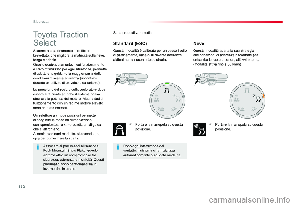 TOYOTA PROACE 2018 Manuale duso (in Italian) 162
Sicurezza
Spacetourer-VP_it_Chap05_securite_ed01-2016
To y o t a Tr a c t i o n
Select
Sistema antipattinamento specifico e
brevettato, che migliora la motricità sulla neve,
fango e sabbia.
TOYOTA PROACE 2018 Manuale duso (in Italian) 162
Sicurezza
Spacetourer-VP_it_Chap05_securite_ed01-2016
To y o t a Tr a c t i o n
Select
Sistema antipattinamento specifico e
brevettato, che migliora la motricità sulla neve,
fango e sabbia.