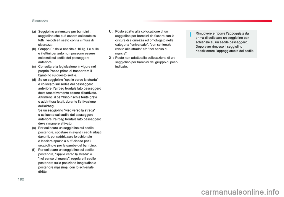 TOYOTA PROACE 2018 Manuale duso (in Italian) 182
Sicurezza
Spacetourer-VP_it_Chap05_securite_ed01-2016
(a) Seggiolino universale per bambini : seggiolino che può essere collocato su
tutti i veicoli e fissato con la cintura di
sicurezza.
(b) TOYOTA PROACE 2018 Manuale duso (in Italian) 182
Sicurezza
Spacetourer-VP_it_Chap05_securite_ed01-2016
(a) Seggiolino universale per bambini : seggiolino che può essere collocato su
tutti i veicoli e fissato con la cintura di
sicurezza.
(b)