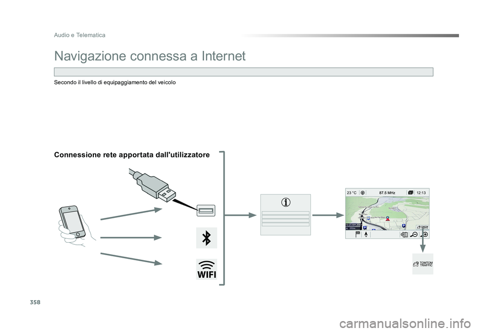 TOYOTA PROACE 2018 Manuale duso (in Italian) 358
12:13
23 °C
Audio e Telematica
Spacetourer-VP_it_Chap10b_NAC-1_ed01-2016
Navigazione connessa a Internet
Connessione rete apportata dall'utilizzatore
Secondo il livello di equipaggiamento del TOYOTA PROACE 2018 Manuale duso (in Italian) 358
12:13
23 °C
Audio e Telematica
Spacetourer-VP_it_Chap10b_NAC-1_ed01-2016
Navigazione connessa a Internet
Connessione rete apportata dall'utilizzatore
Secondo il livello di equipaggiamento del