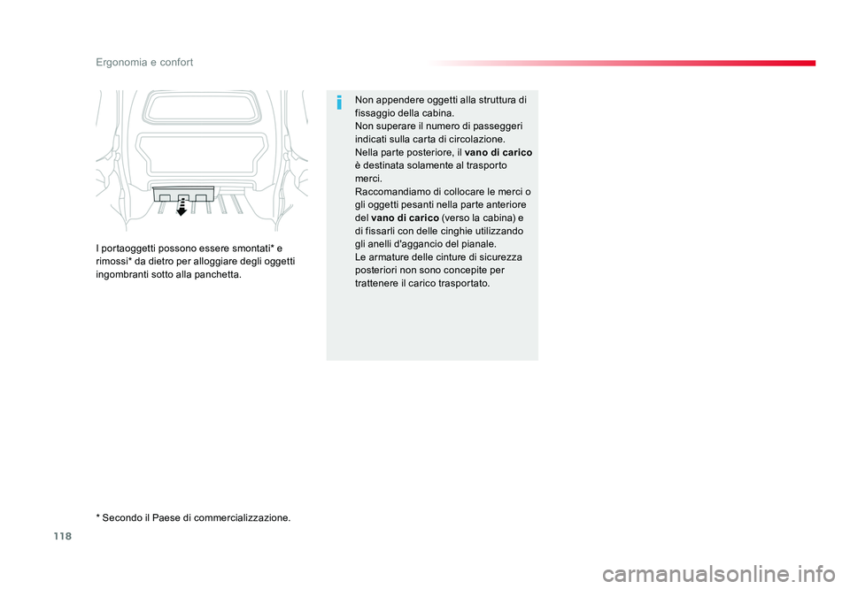 TOYOTA PROACE 2016 Manuale duso (in Italian) 118
Ergonomia e confort
Jumpy _it_Chap03_ergonomie-et-confort_ed01-2016
Non appendere oggetti alla struttura di
fissaggio della cabina.
Non superare il numero di passeggeri
indicati sulla carta di c TOYOTA PROACE 2016 Manuale duso (in Italian) 118
Ergonomia e confort
Jumpy _it_Chap03_ergonomie-et-confort_ed01-2016
Non appendere oggetti alla struttura di
fissaggio della cabina.
Non superare il numero di passeggeri
indicati sulla carta di c