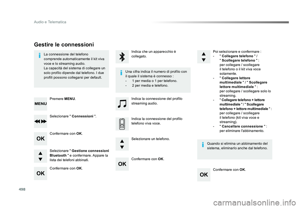 TOYOTA PROACE 2016 Manuale duso (in Italian) 498
Audio e Telematica
Jumpy_it_Chap10d_RD6_ed01-2016
Confermare con OK.
Confermare con OK.
Confermare con
OK.
Confermare con OK.
La connessione del telefono
comprende automaticamente il kit viva
TOYOTA PROACE 2016 Manuale duso (in Italian) 498
Audio e Telematica
Jumpy_it_Chap10d_RD6_ed01-2016
Confermare con OK.
Confermare con OK.
Confermare con
OK.
Confermare con OK.
La connessione del telefono
comprende automaticamente il kit viva