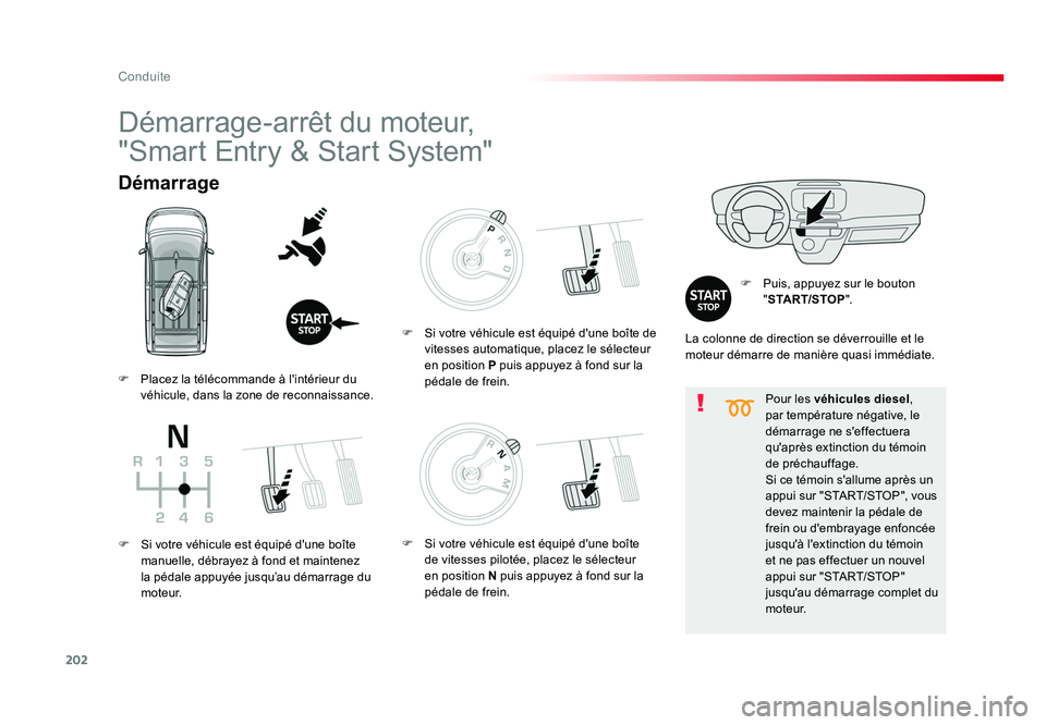 TOYOTA PROACE 2016 Manuel du propriétaire (in French) 202
Conduite
Pour les véhicules diesel ,
par température négative, le
démarrage ne s'effectuera
qu'après extinction du témoin
de préchauffage.
Si ce témoin s'allume après un
TOYOTA PROACE 2016 Manuel du propriétaire (in French) 202
Conduite
Pour les véhicules diesel ,
par température négative, le
démarrage ne s'effectuera
qu'après extinction du témoin
de préchauffage.
Si ce témoin s'allume après un