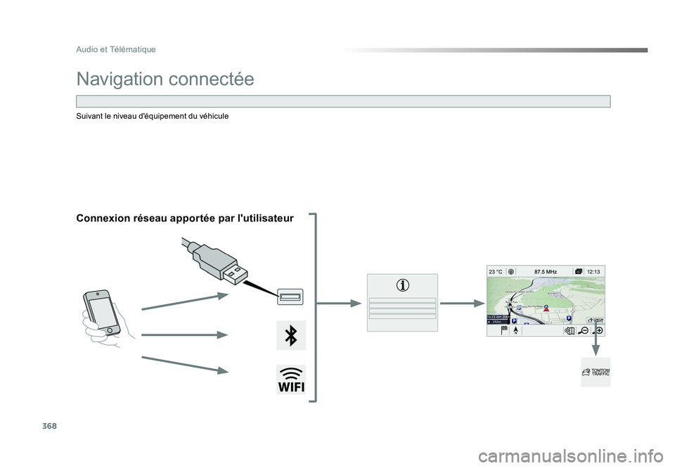 TOYOTA PROACE 2016 Manuel du propriétaire (in French) 368
12:13
23 °C
Audio et Télématique
Navigation connectée
Connexion réseau apportée par l'utilisateur
Suivant le niveau d'équipement du véhicule
Proace_fr_Chap10b_NAC-1_ed01-2016.indd TOYOTA PROACE 2016 Manuel du propriétaire (in French) 368
12:13
23 °C
Audio et Télématique
Navigation connectée
Connexion réseau apportée par l'utilisateur
Suivant le niveau d'équipement du véhicule
Proace_fr_Chap10b_NAC-1_ed01-2016.indd