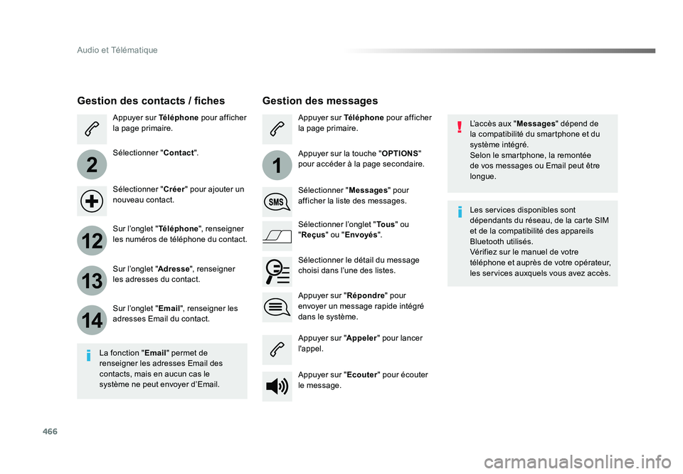 TOYOTA PROACE 2016 Manuel du propriétaire (in French) 466
2
12
13
14
1
Audio et Télématique
L’accès aux "Messages" dépend de
la compatibilité du smartphone et du
système intégré.
Selon le smartphone, la remontée
de vos messages ou E TOYOTA PROACE 2016 Manuel du propriétaire (in French) 466
2
12
13
14
1
Audio et Télématique
L’accès aux "Messages" dépend de
la compatibilité du smartphone et du
système intégré.
Selon le smartphone, la remontée
de vos messages ou E