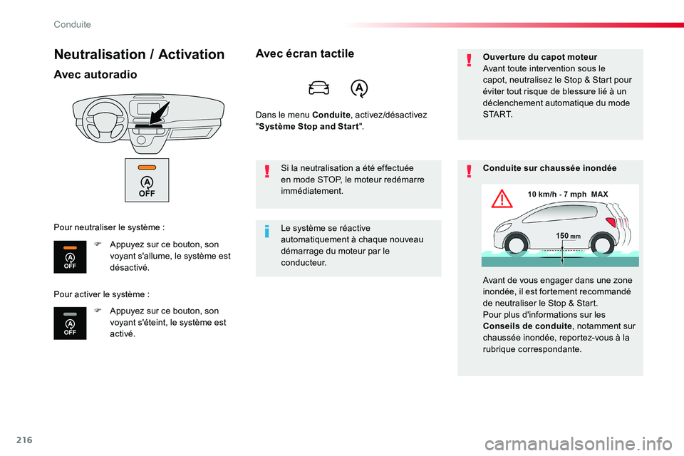 TOYOTA PROACE VERSO 2016 Manuel du propriétaire (in French) 216
Neutralisation / Activation
Avec autoradio
F Appuyez sur ce bouton, son voyant s'allume, le système est désactivé.
F Appuyez sur ce bouton, son voyant s'éteint, le système est activé TOYOTA PROACE VERSO 2016 Manuel du propriétaire (in French) 216
Neutralisation / Activation
Avec autoradio
F Appuyez sur ce bouton, son voyant s'allume, le système est désactivé.
F Appuyez sur ce bouton, son voyant s'éteint, le système est activé