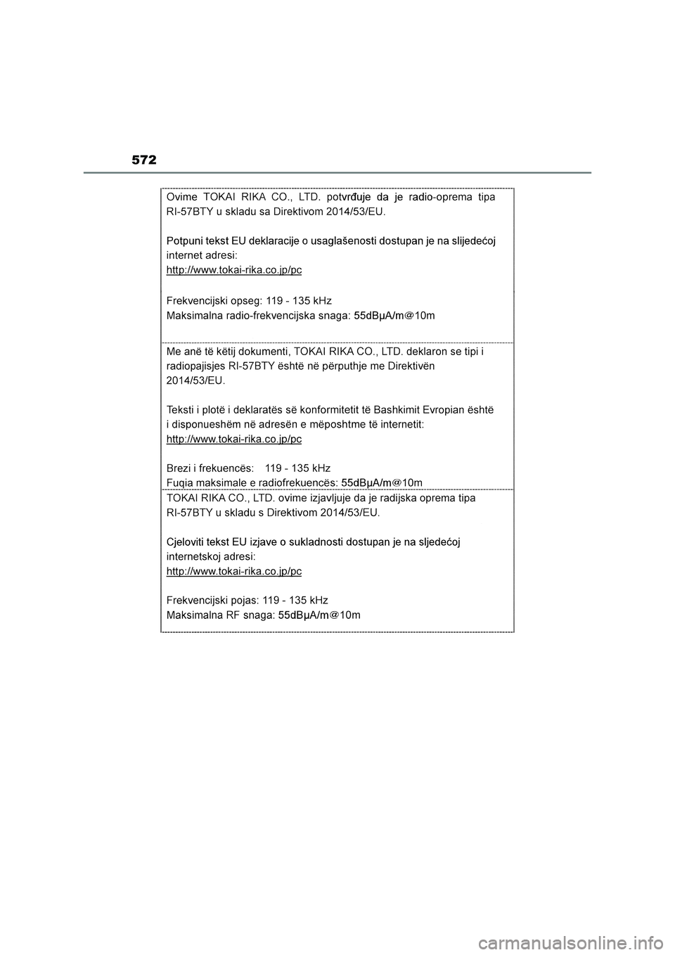 TOYOTA RAV4 2023  Manual del propietario (in Spanish) 572 