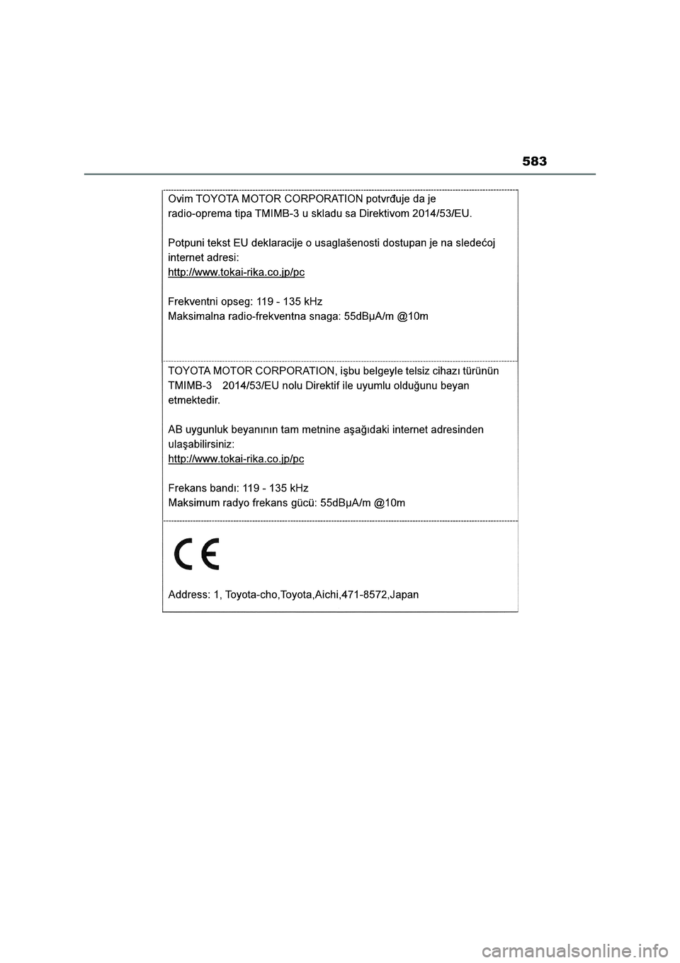 TOYOTA RAV4 2023 Manual del propietario (in Spanish) 583 TOYOTA RAV4 2023 Manual del propietario (in Spanish) 583