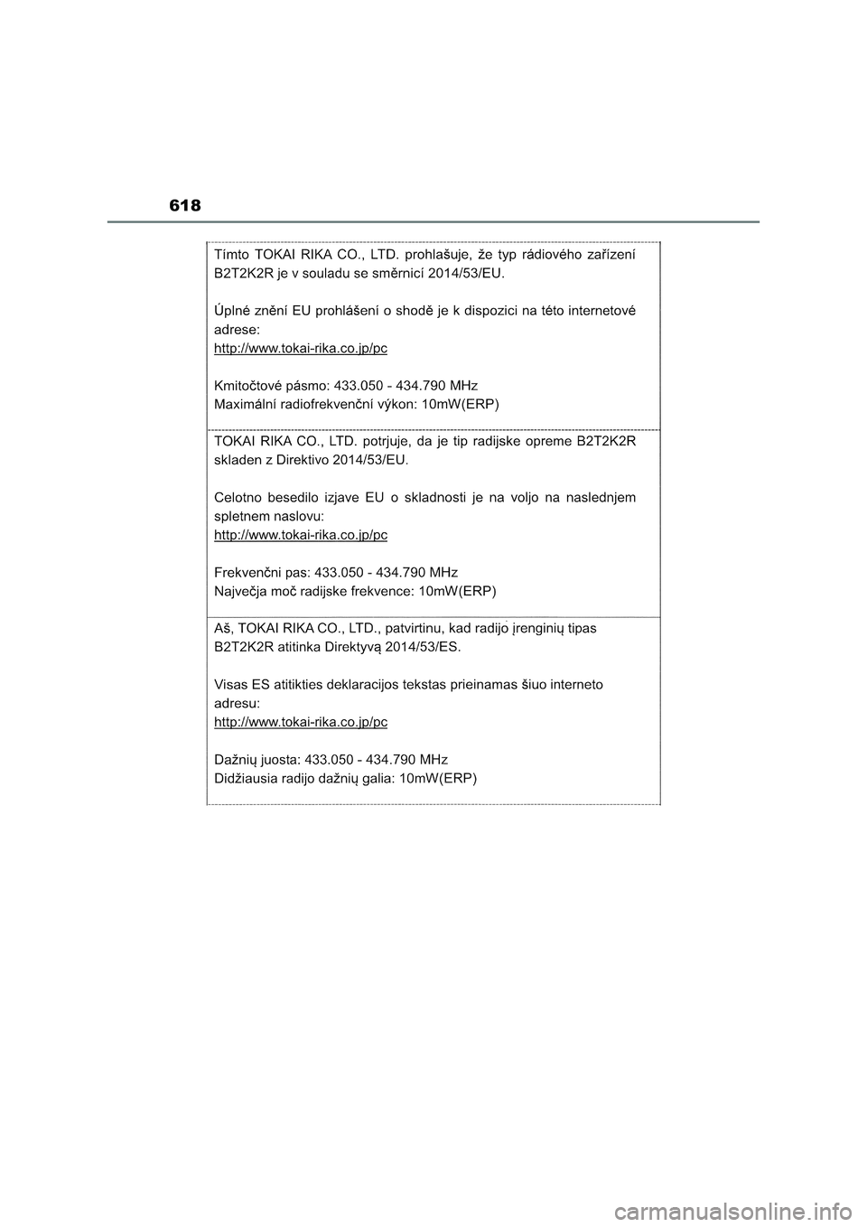 TOYOTA RAV4 2023  Manual del propietario (in Spanish) 618 