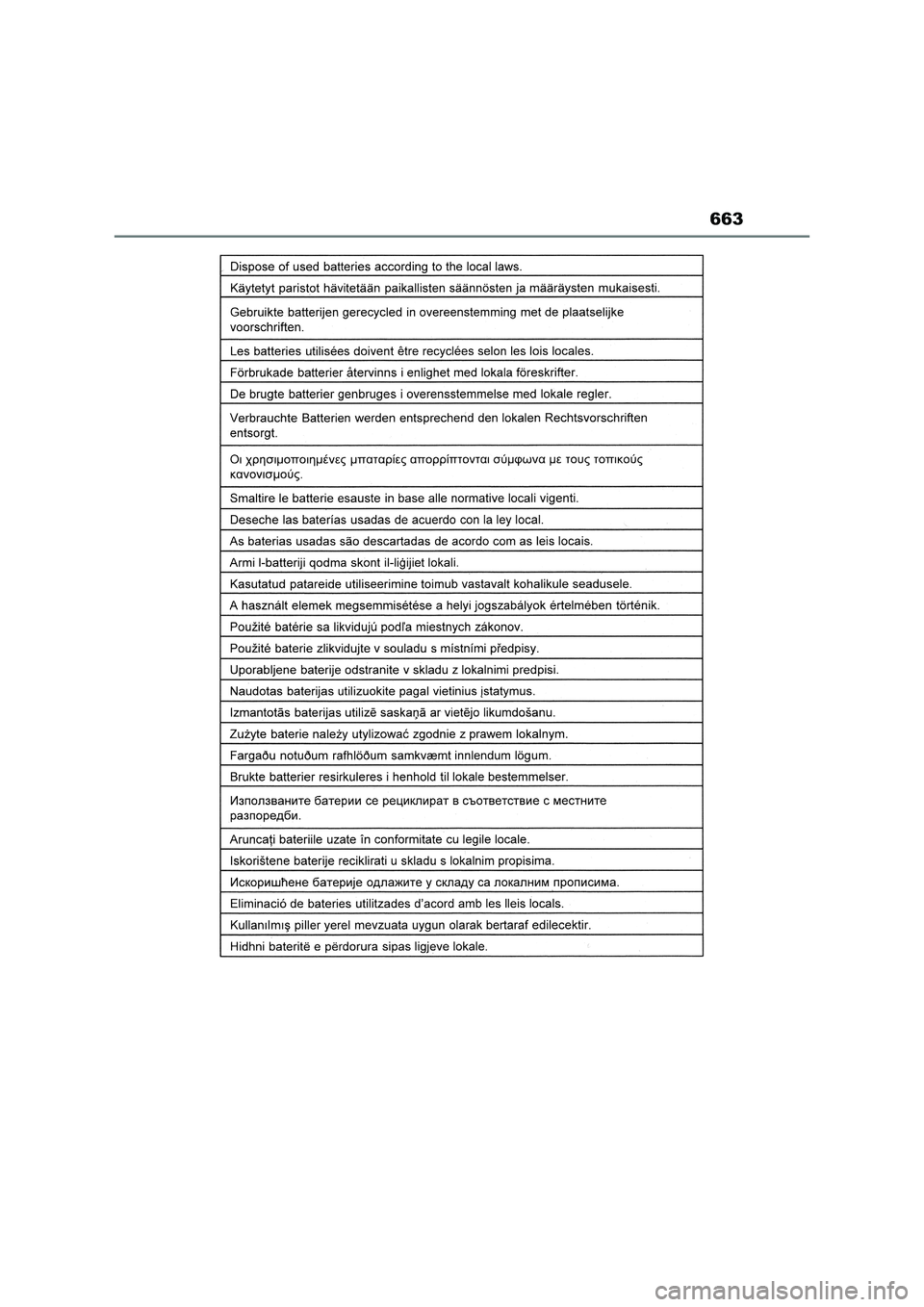 TOYOTA RAV4 2023 Manual del propietario (in Spanish) 663 TOYOTA RAV4 2023 Manual del propietario (in Spanish) 663