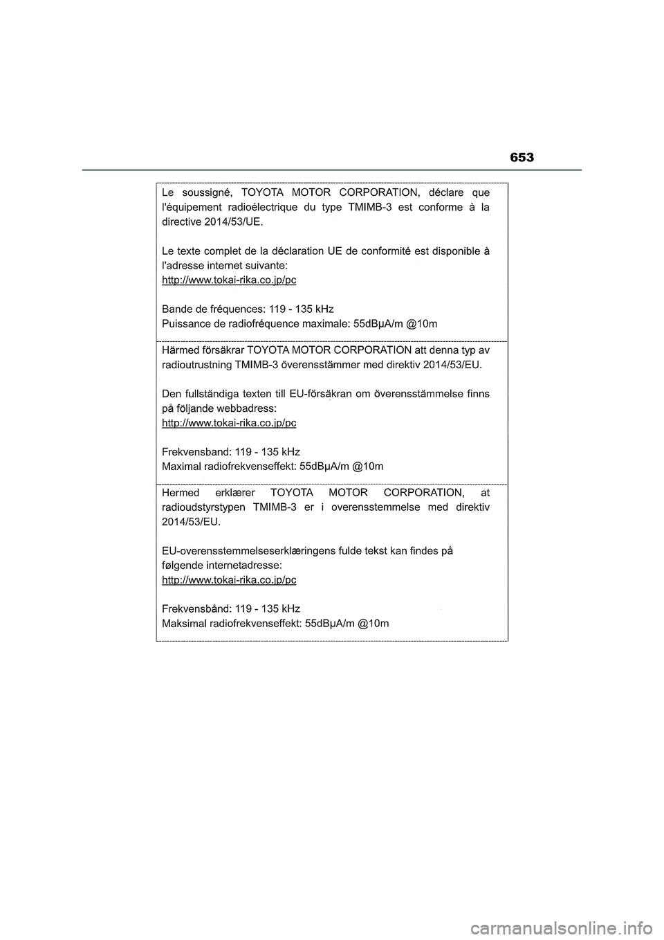 TOYOTA RAV4 2022 Manual del propietario (in Spanish) 653 TOYOTA RAV4 2022 Manual del propietario (in Spanish) 653