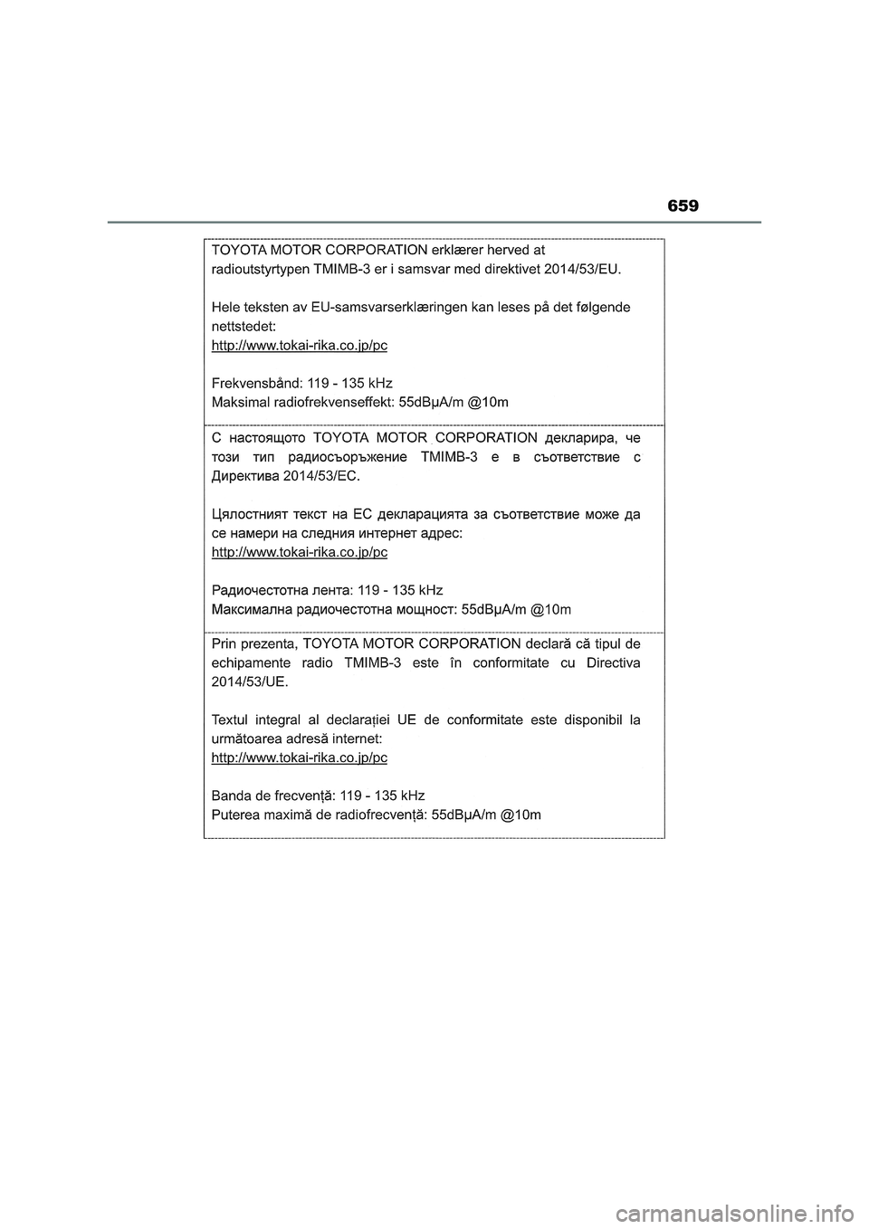 TOYOTA RAV4 2022 Manual del propietario (in Spanish) 659 TOYOTA RAV4 2022 Manual del propietario (in Spanish) 659