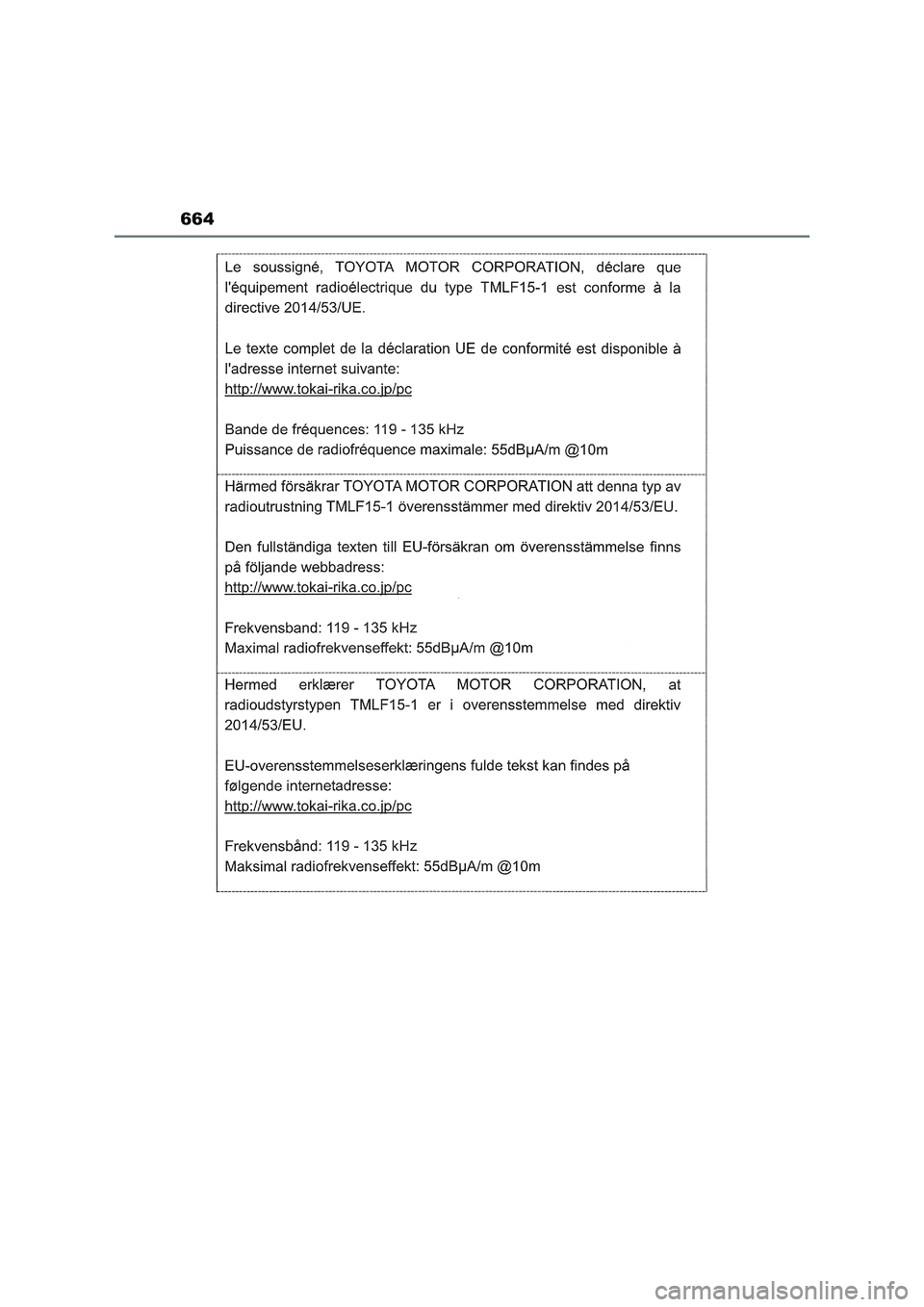 TOYOTA RAV4 2022 Manual del propietario (in Spanish) 664 TOYOTA RAV4 2022 Manual del propietario (in Spanish) 664