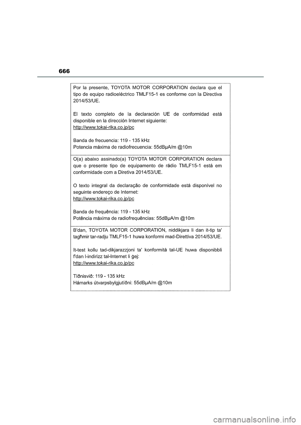 TOYOTA RAV4 2022 Manual del propietario (in Spanish) 666 TOYOTA RAV4 2022 Manual del propietario (in Spanish) 666