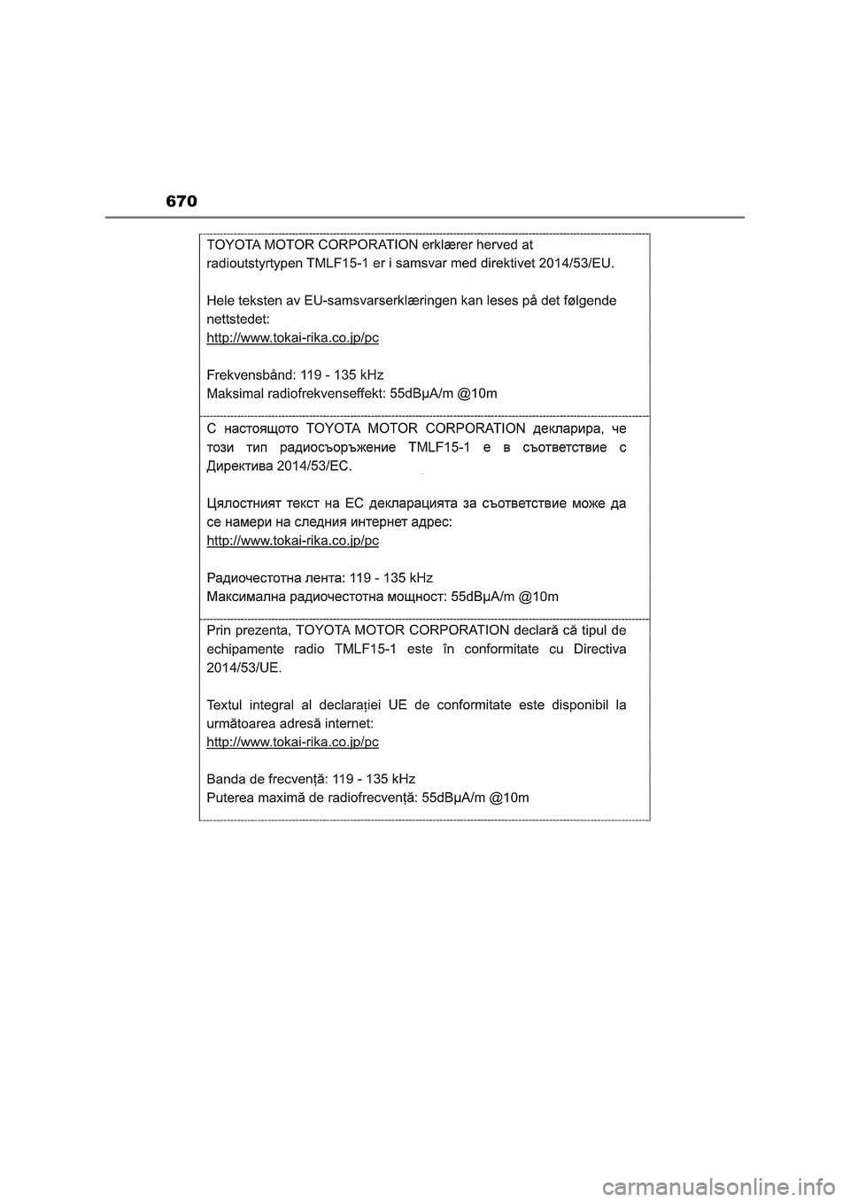 TOYOTA RAV4 2022 Manual del propietario (in Spanish) 670 TOYOTA RAV4 2022 Manual del propietario (in Spanish) 670