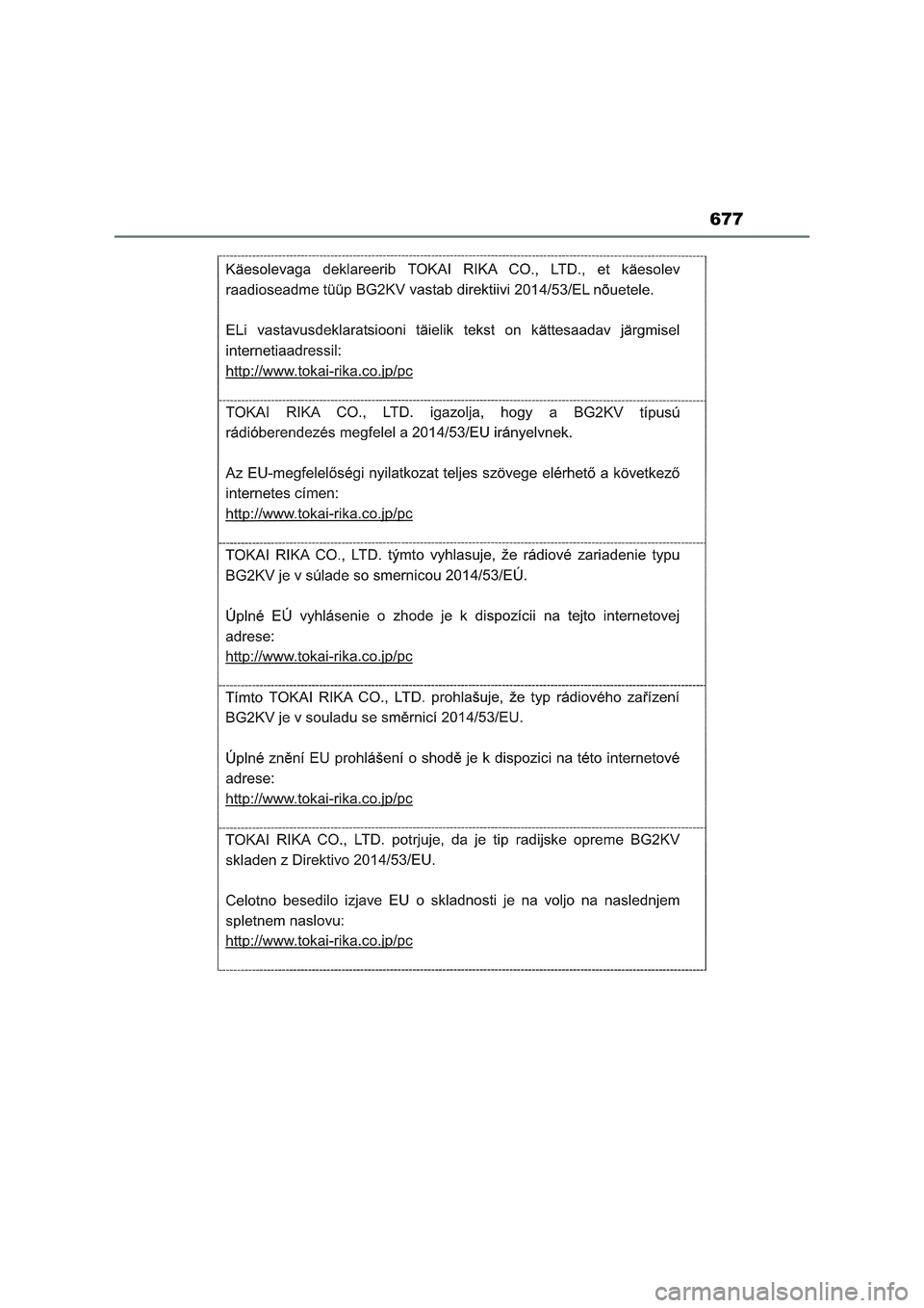 TOYOTA RAV4 2022 Manual del propietario (in Spanish) 677 TOYOTA RAV4 2022 Manual del propietario (in Spanish) 677