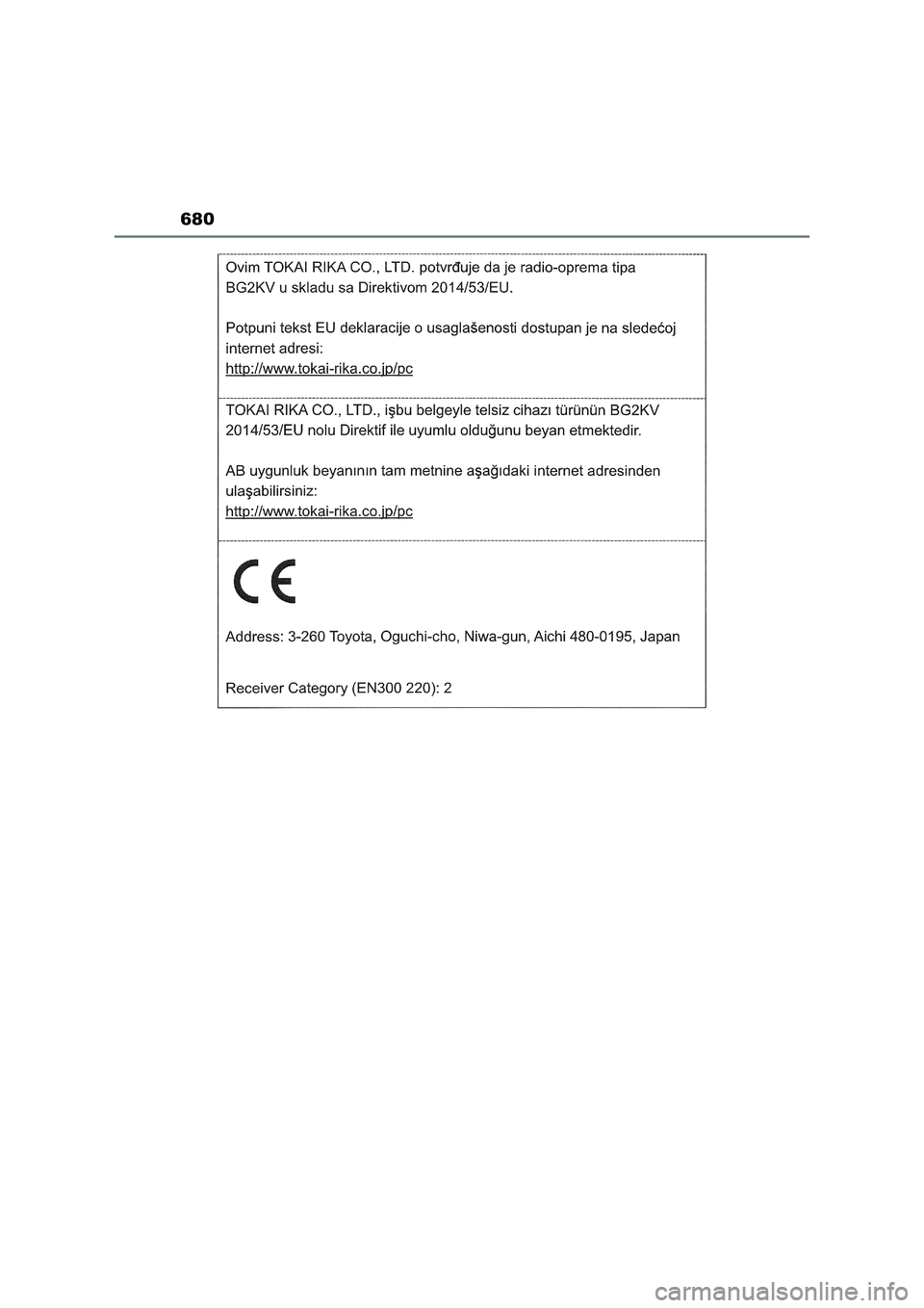 TOYOTA RAV4 2022  Manual del propietario (in Spanish) 680 