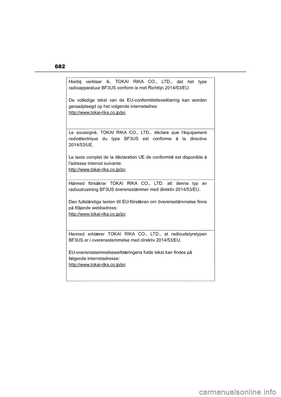 TOYOTA RAV4 2022  Manual del propietario (in Spanish) 682 