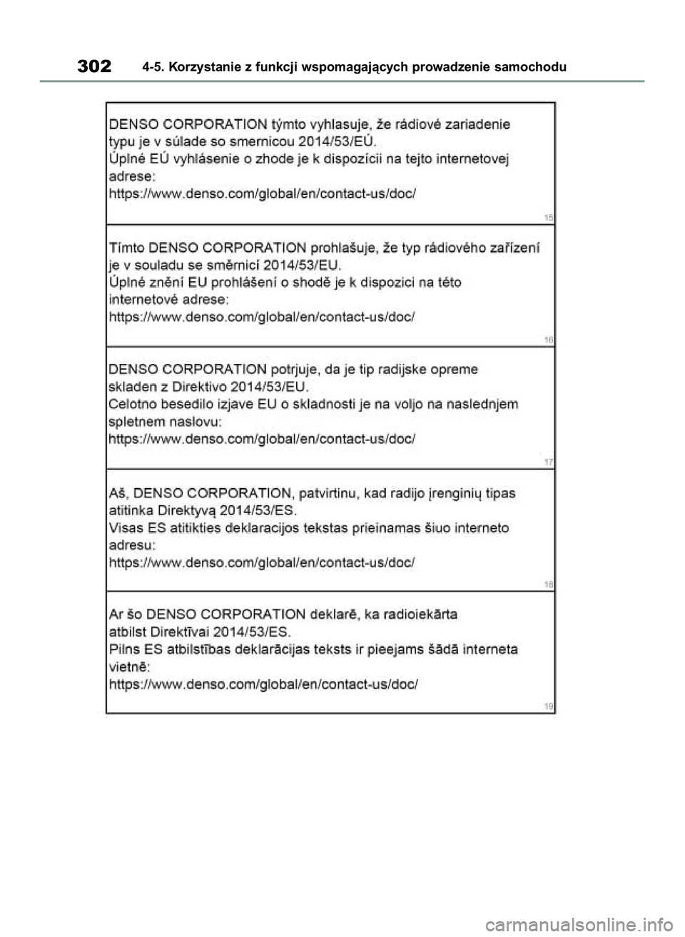 TOYOTA RAV4 2022  Instrukcja obsługi (in Polish) 3024-5. Korzystanie z funkcji wspomagajàcych prowadzenie samochodu
55 RAV4 OM42C27E  12/8/21  3:41 PM  Page 302 