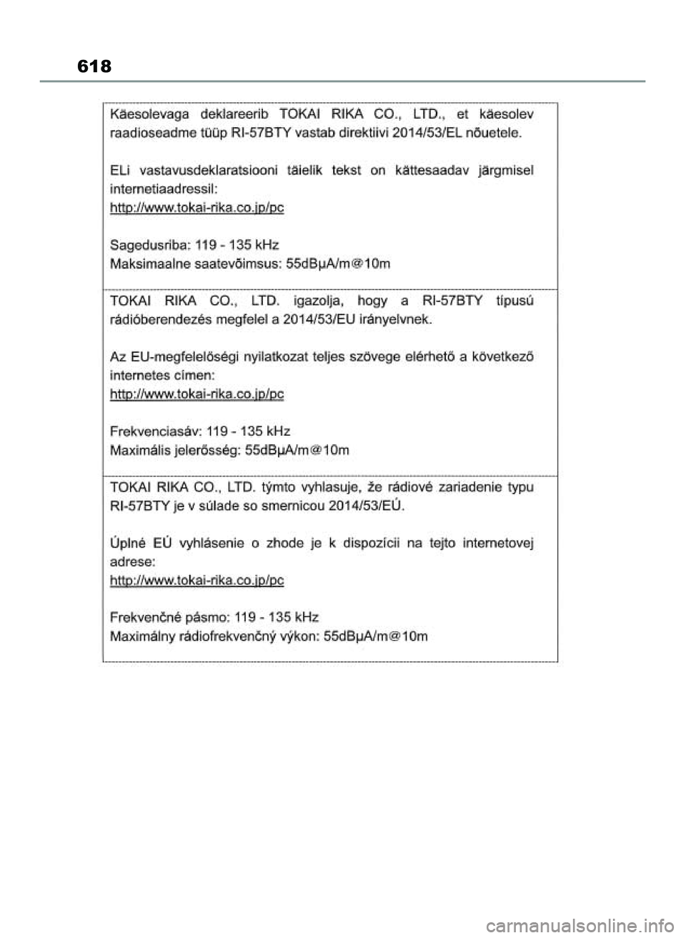 TOYOTA RAV4 2022 Instrukcja obsługi (in Polish) 618
55 RAV4 OM42C27E 12/8/21 3:44 PM Page 618 TOYOTA RAV4 2022 Instrukcja obsługi (in Polish) 618
55 RAV4 OM42C27E 12/8/21 3:44 PM Page 618