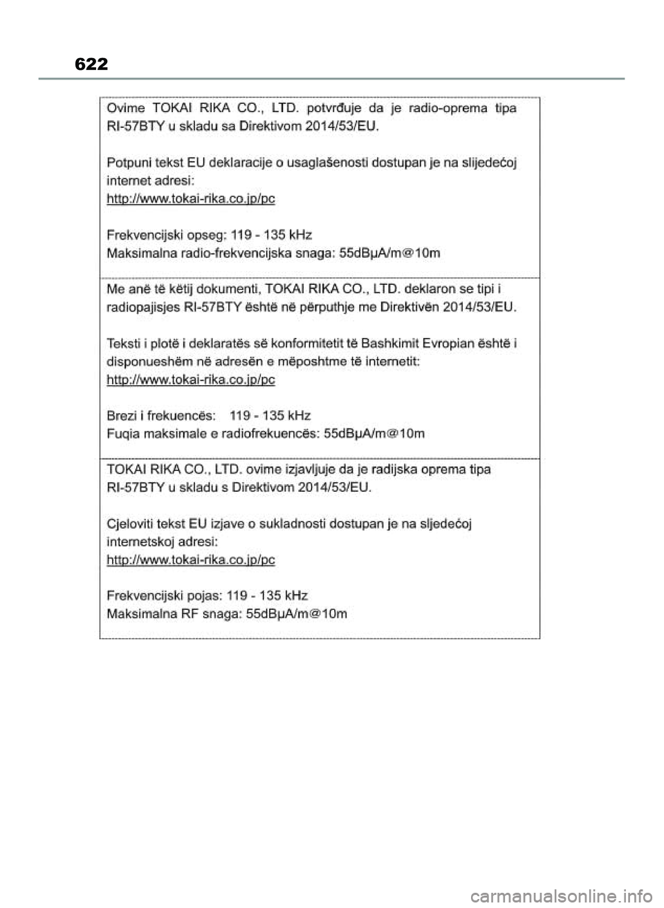 TOYOTA RAV4 2022 Instrukcja obsługi (in Polish) 622
55 RAV4 OM42C27E 12/8/21 3:44 PM Page 622 TOYOTA RAV4 2022 Instrukcja obsługi (in Polish) 622
55 RAV4 OM42C27E 12/8/21 3:44 PM Page 622