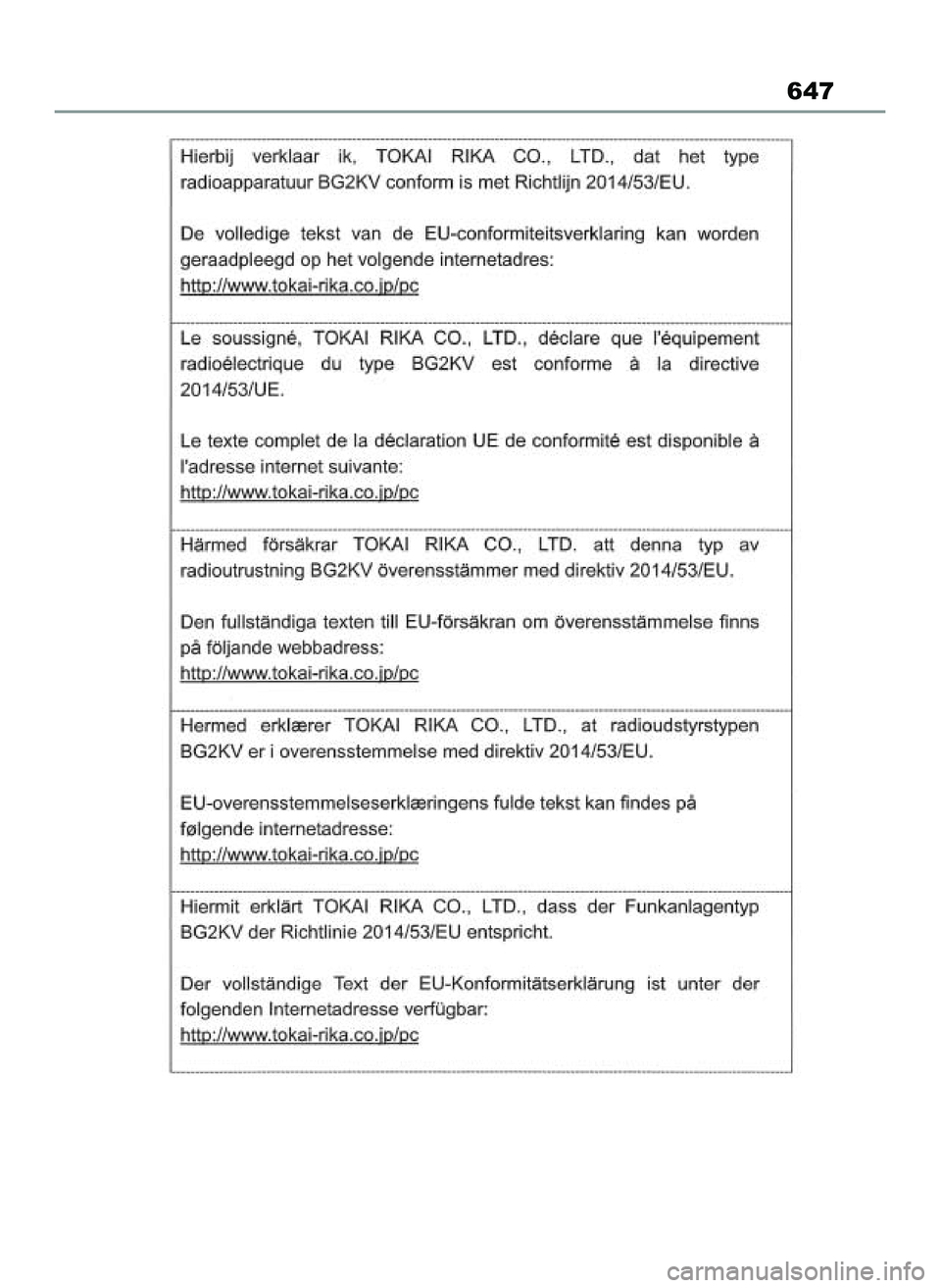 TOYOTA RAV4 2022 Instrukcja obsługi (in Polish) 647
55 RAV4 OM42C27E 12/8/21 3:45 PM Page 647 TOYOTA RAV4 2022 Instrukcja obsługi (in Polish) 647
55 RAV4 OM42C27E 12/8/21 3:45 PM Page 647