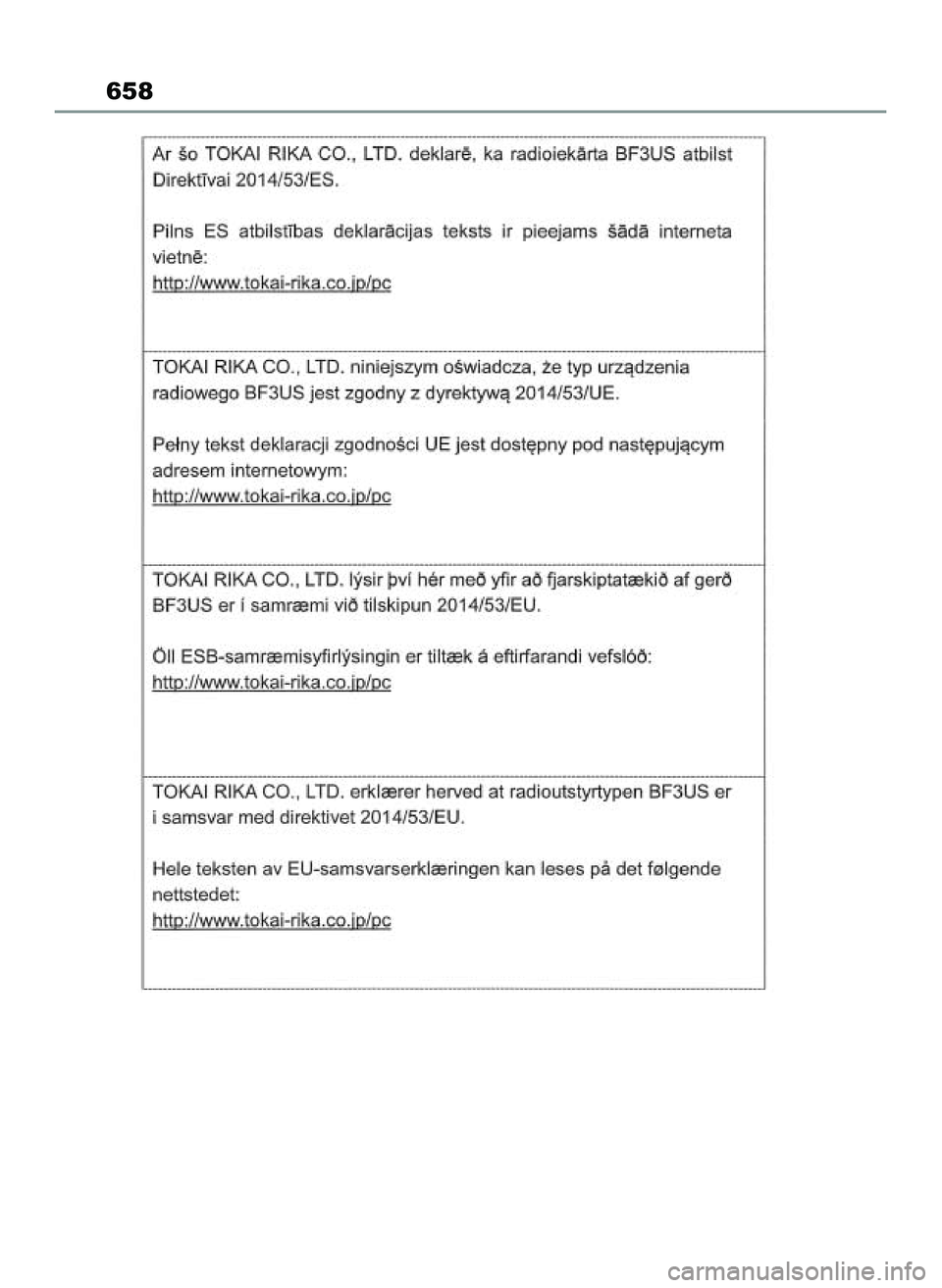 TOYOTA RAV4 2022 Instrukcja obsługi (in Polish) 658
55 RAV4 OM42C27E 12/8/21 3:45 PM Page 658 TOYOTA RAV4 2022 Instrukcja obsługi (in Polish) 658
55 RAV4 OM42C27E 12/8/21 3:45 PM Page 658