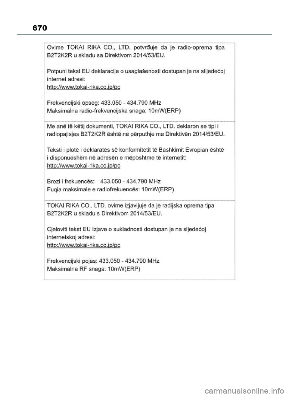TOYOTA RAV4 2022 Instrukcja obsługi (in Polish) 670
55 RAV4 OM42C27E 12/8/21 3:45 PM Page 670 TOYOTA RAV4 2022 Instrukcja obsługi (in Polish) 670
55 RAV4 OM42C27E 12/8/21 3:45 PM Page 670